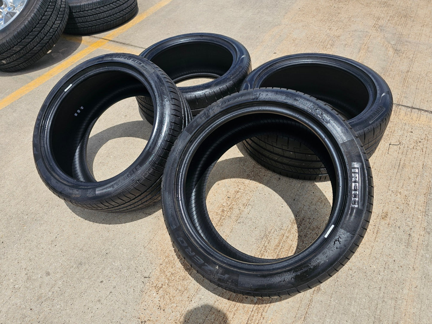 (2) 255/40/19 + (2) 275/40/19 Pirelli P Zero tires NEW take offs!