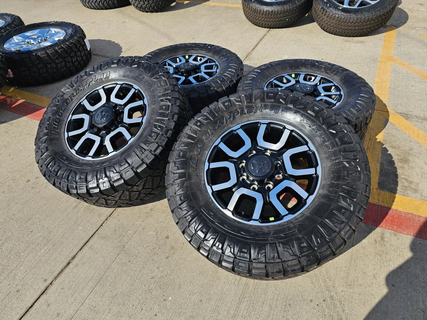 18" Ram 2500 3500 LARAMIE OEM wheels rims 2694 tires 35" NITTO