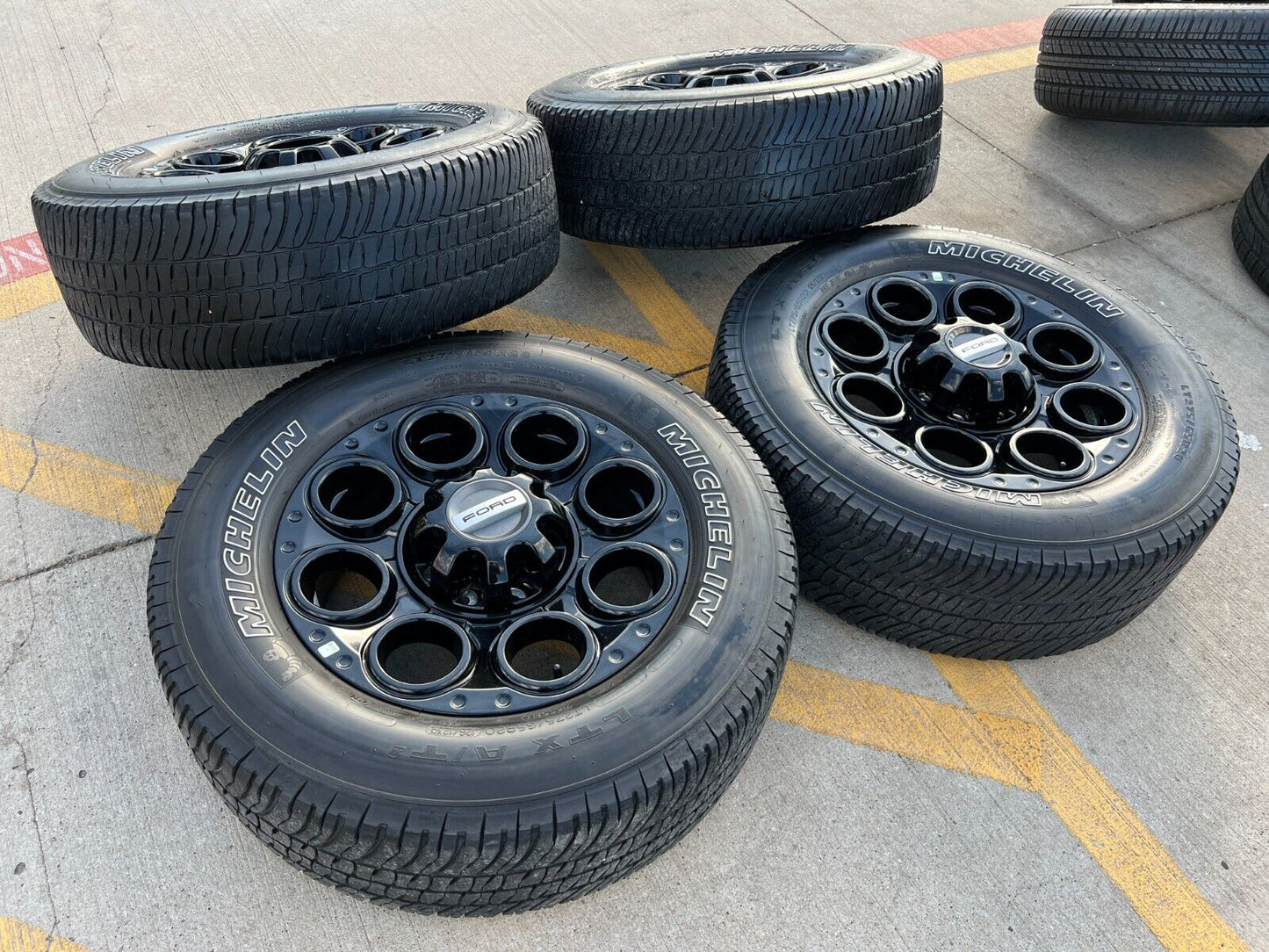 20" Ford F-250 F-350 OEM black TREMOR wheels rims 10299 tires