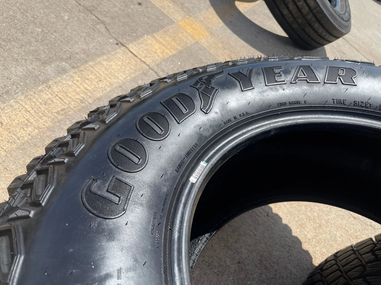 (1) 315/70/17 Goodyear Wrangler Territory M/T tire LT 6 ply load range C