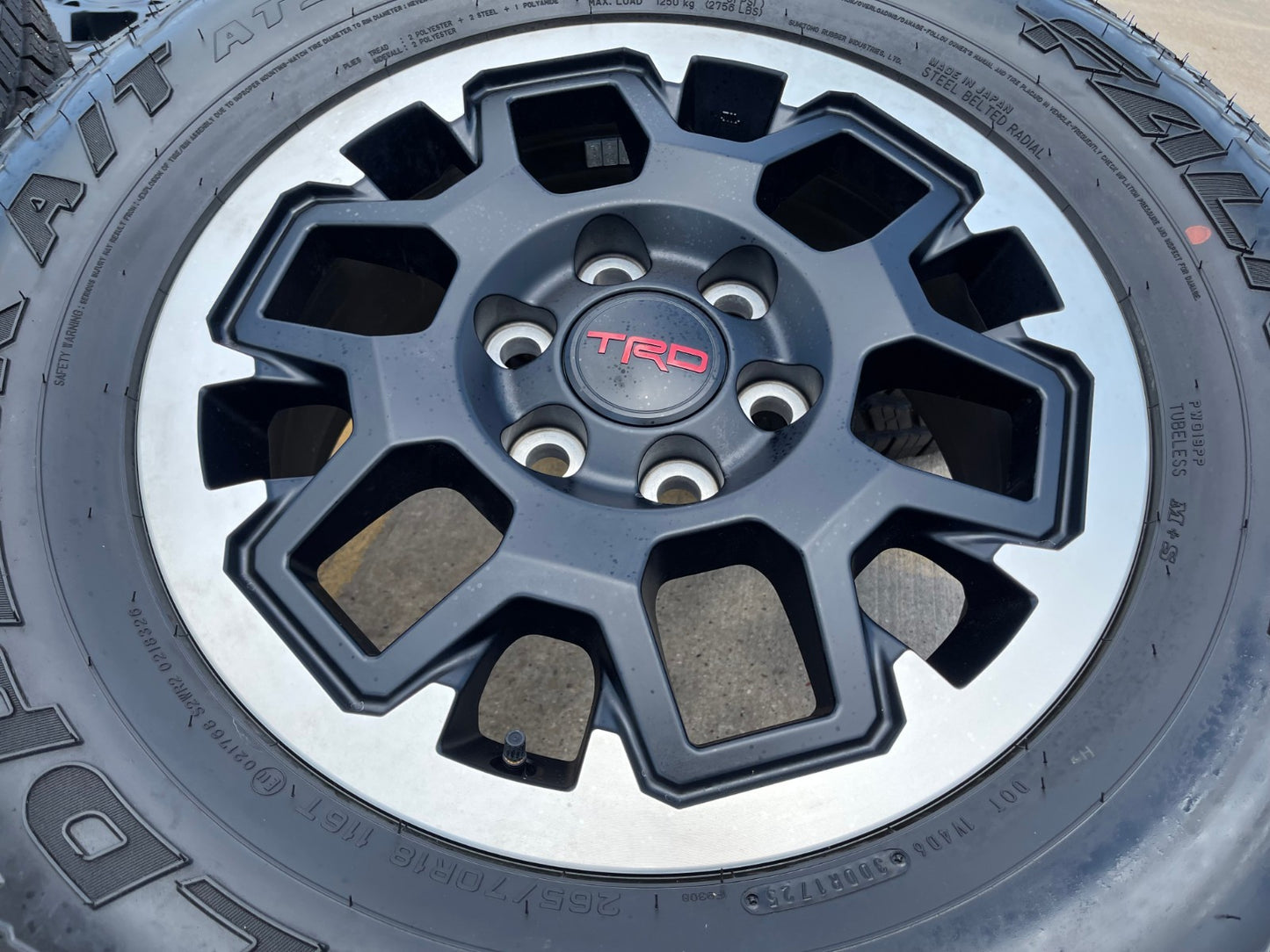 18" Toyota Tacoma 4Runner TRD OEM wheels rims tires 2024 2025 2026 NEW