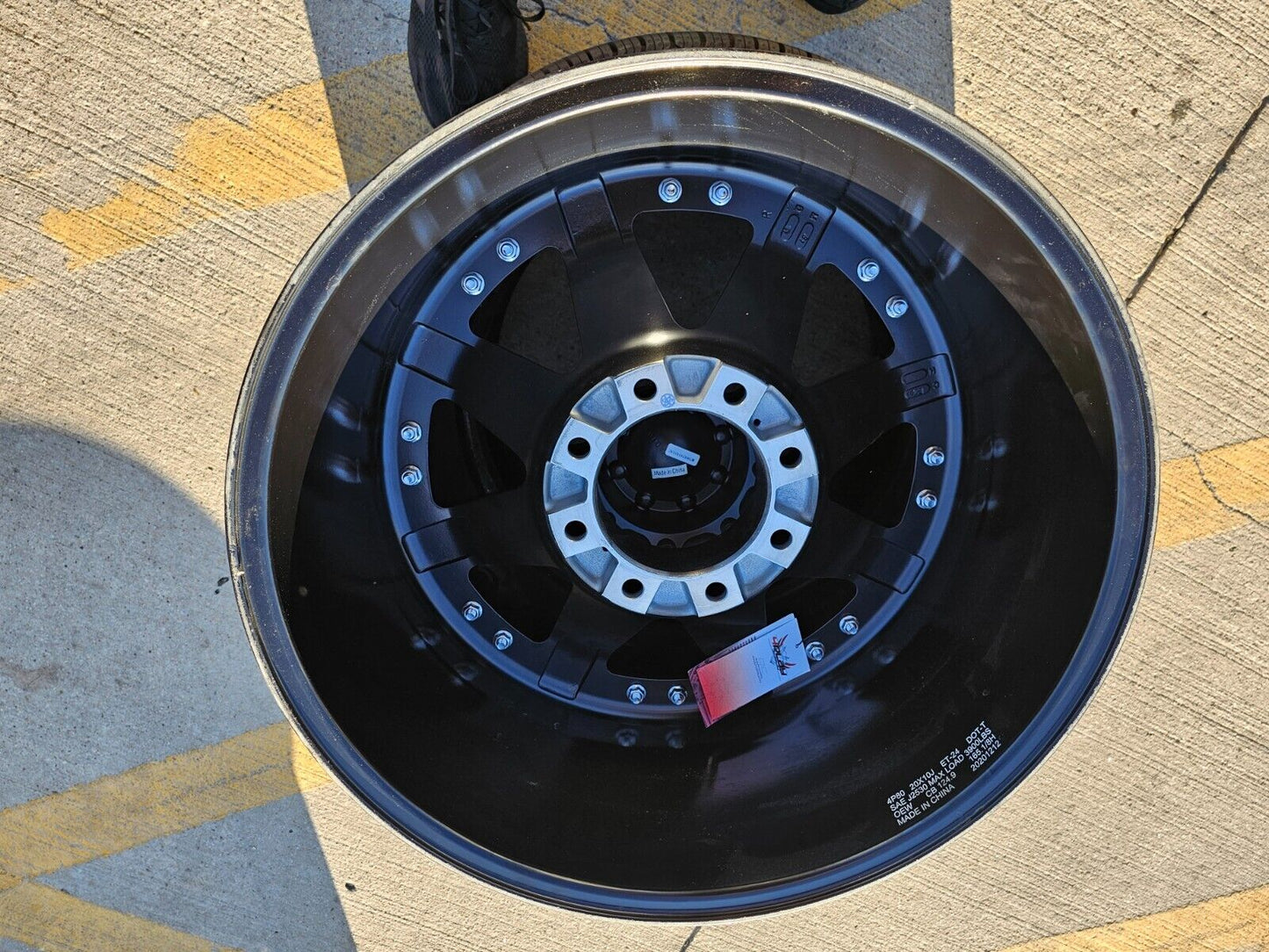 (1) 20x10 4play 4P80R wheel rim 8x165 NEW ET -24 Chevy GMC Ram 2500 3500