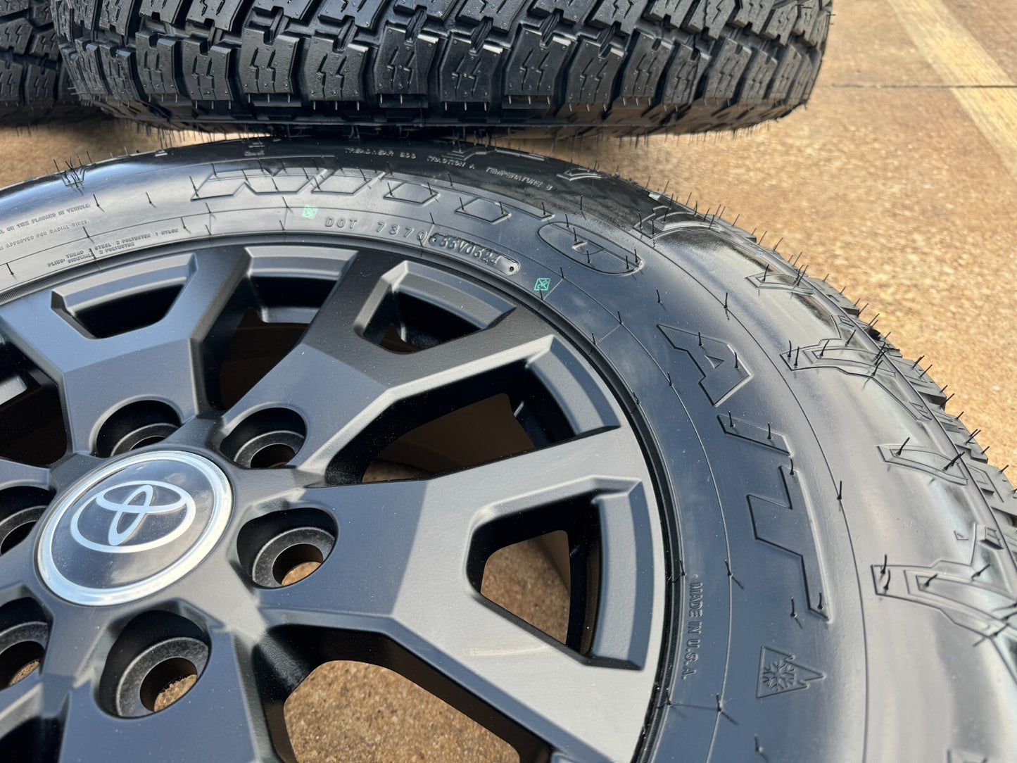 17" Toyota Tacoma 4Runner TRD Matte Black OEM wheels rims tires 2024 2025 NEW
