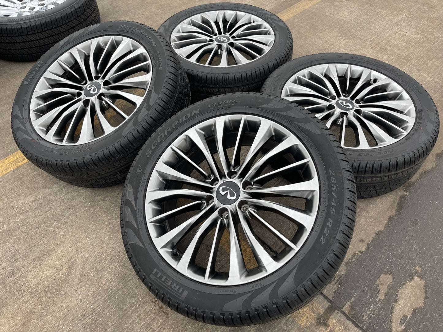 22" Infiniti QX80 QX56 Nissan Titan OEM wheels rims 73807 tires NEW