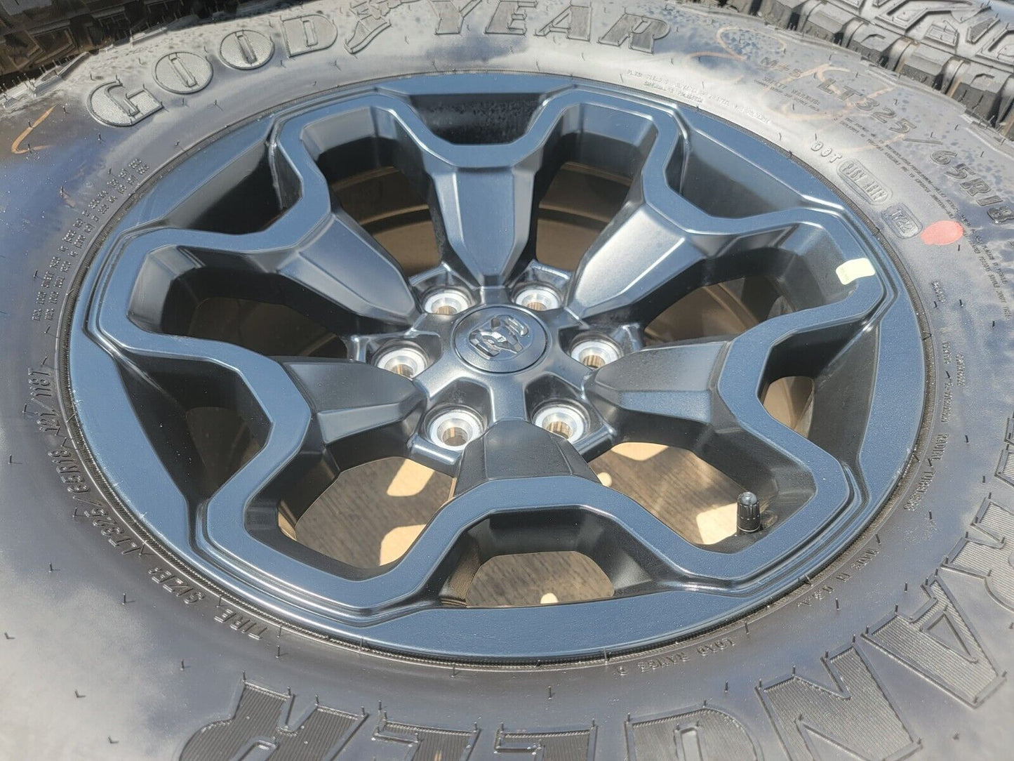 18" Dodge Ram 1500 TRX Black OEM 66002 wheels rims 33" tires 2022 2023 2024 NEW