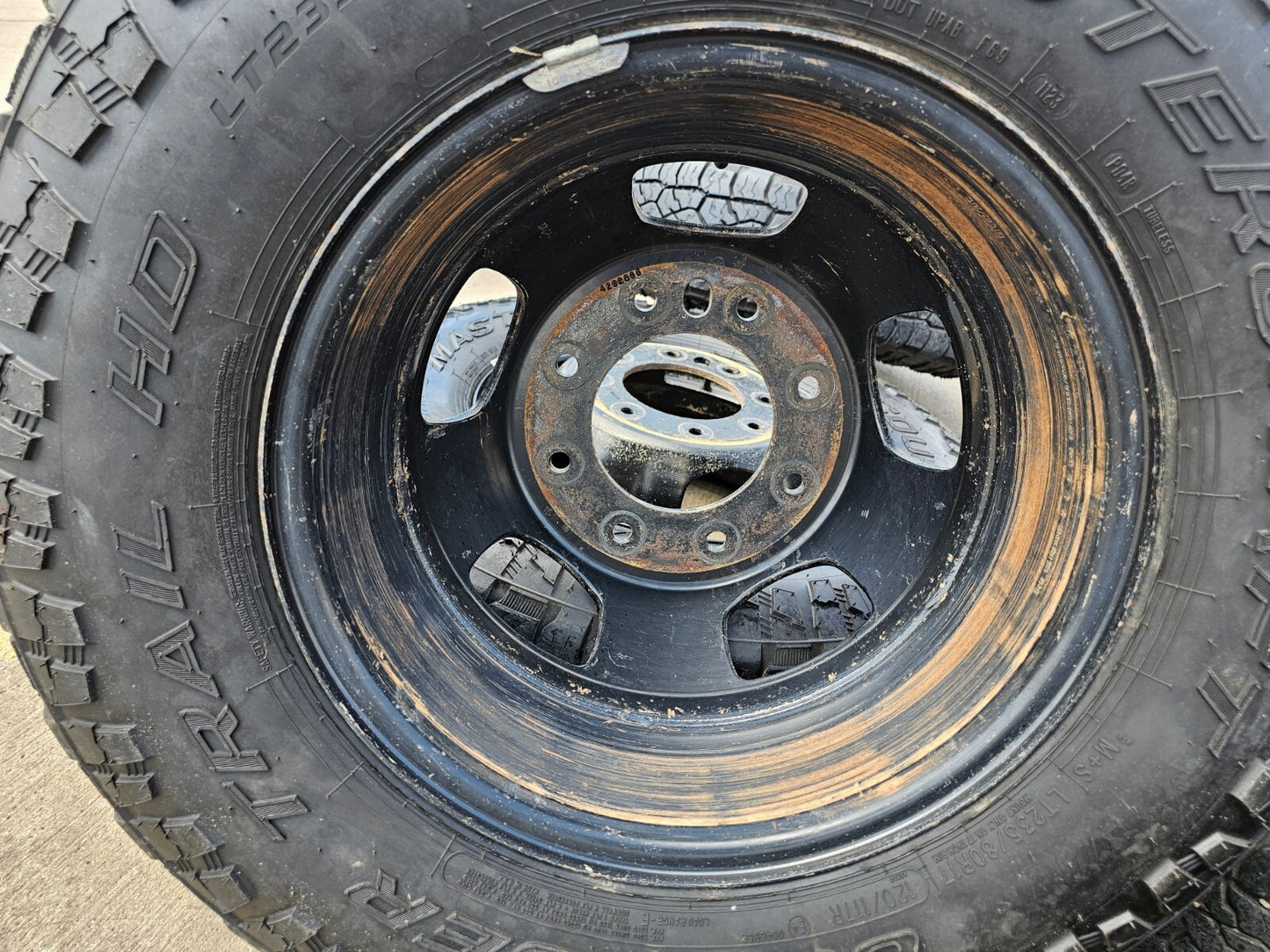 17" Dodge Ram 3500 Dually Laramie 8x200 wheels rims 2703 2704 OEM tires
