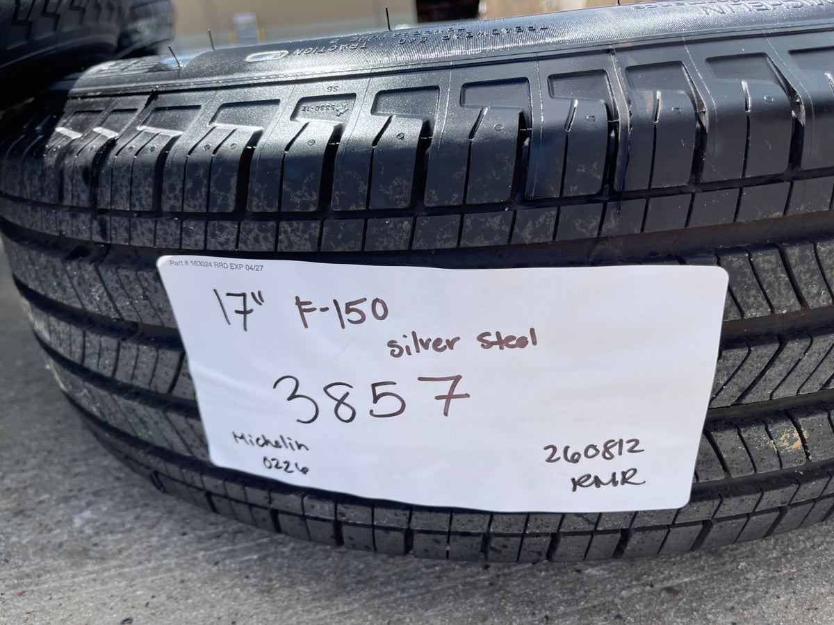 17" Ford F-150 OEM rims wheels 3857 steel 2025 2026 2027 MICHELIN SET NEW