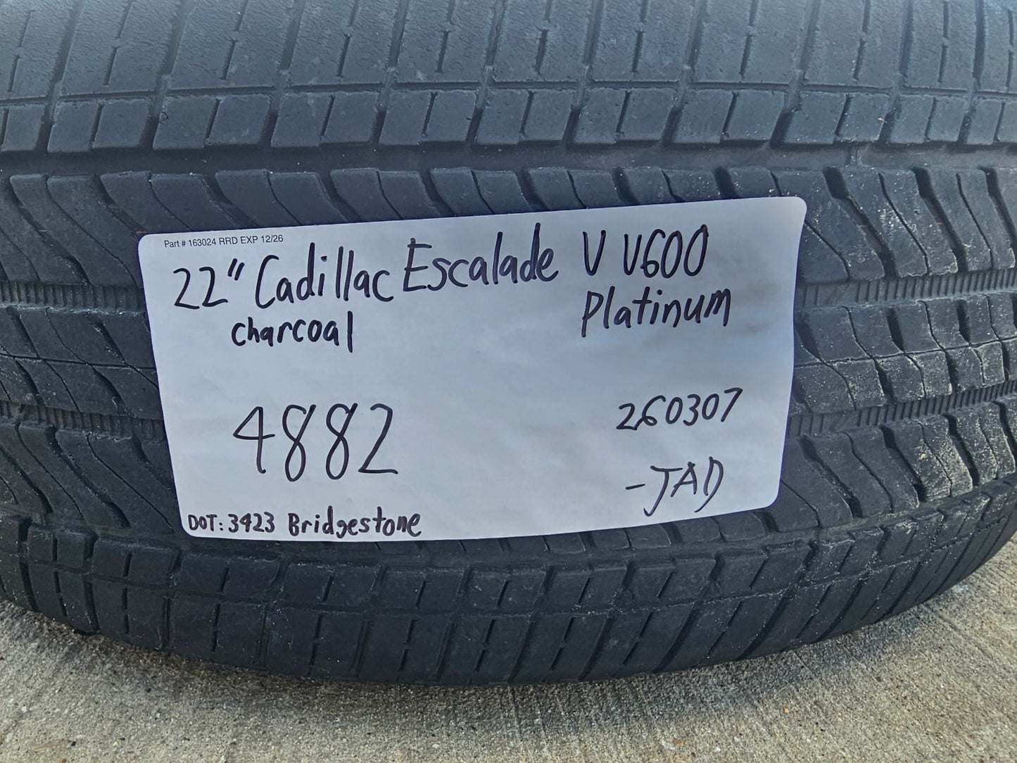 22" Cadillac Escalade V V600 Platinum OEM 4882 wheels rims SET FITS 2020-2027
