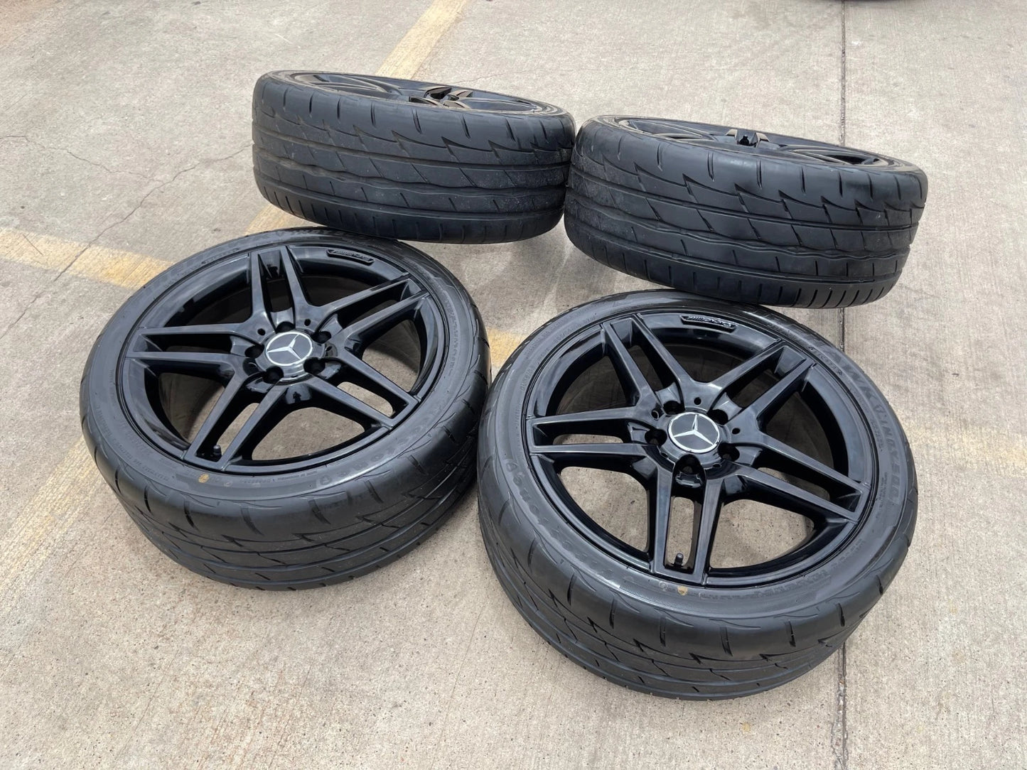18" Mercedes E350 E550 C300 C E S Class AMG OEM 85458 85398 wheels rims tires