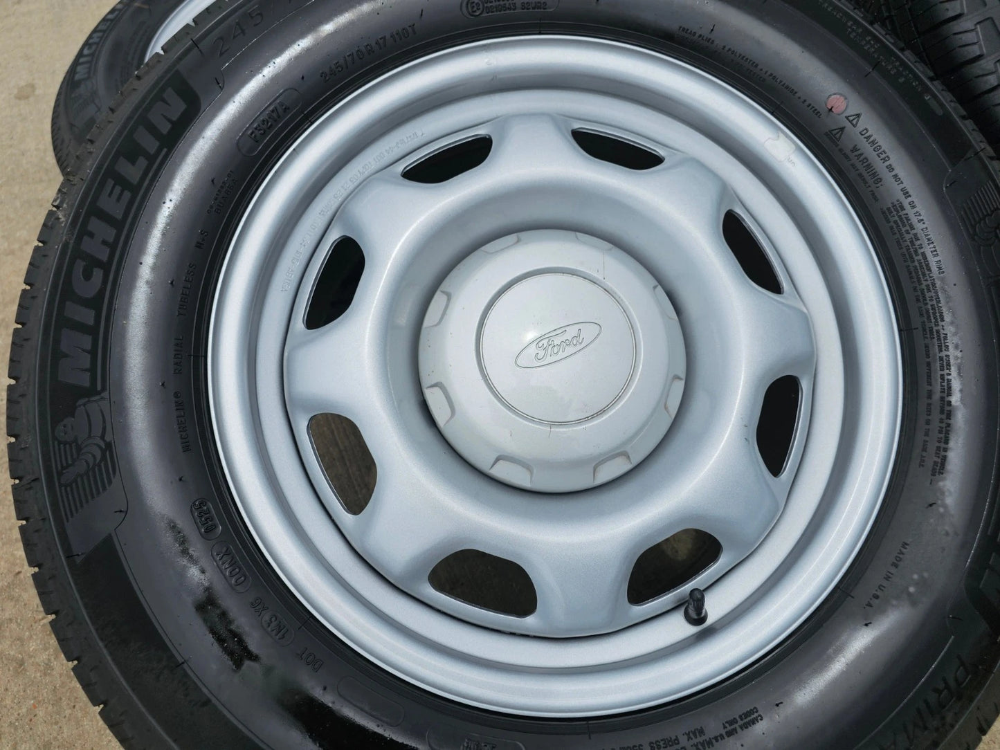 17" Ford F-150 OEM rims wheels 3857 tires steel 2023 2024 2025 2026 MICHELIN NEW