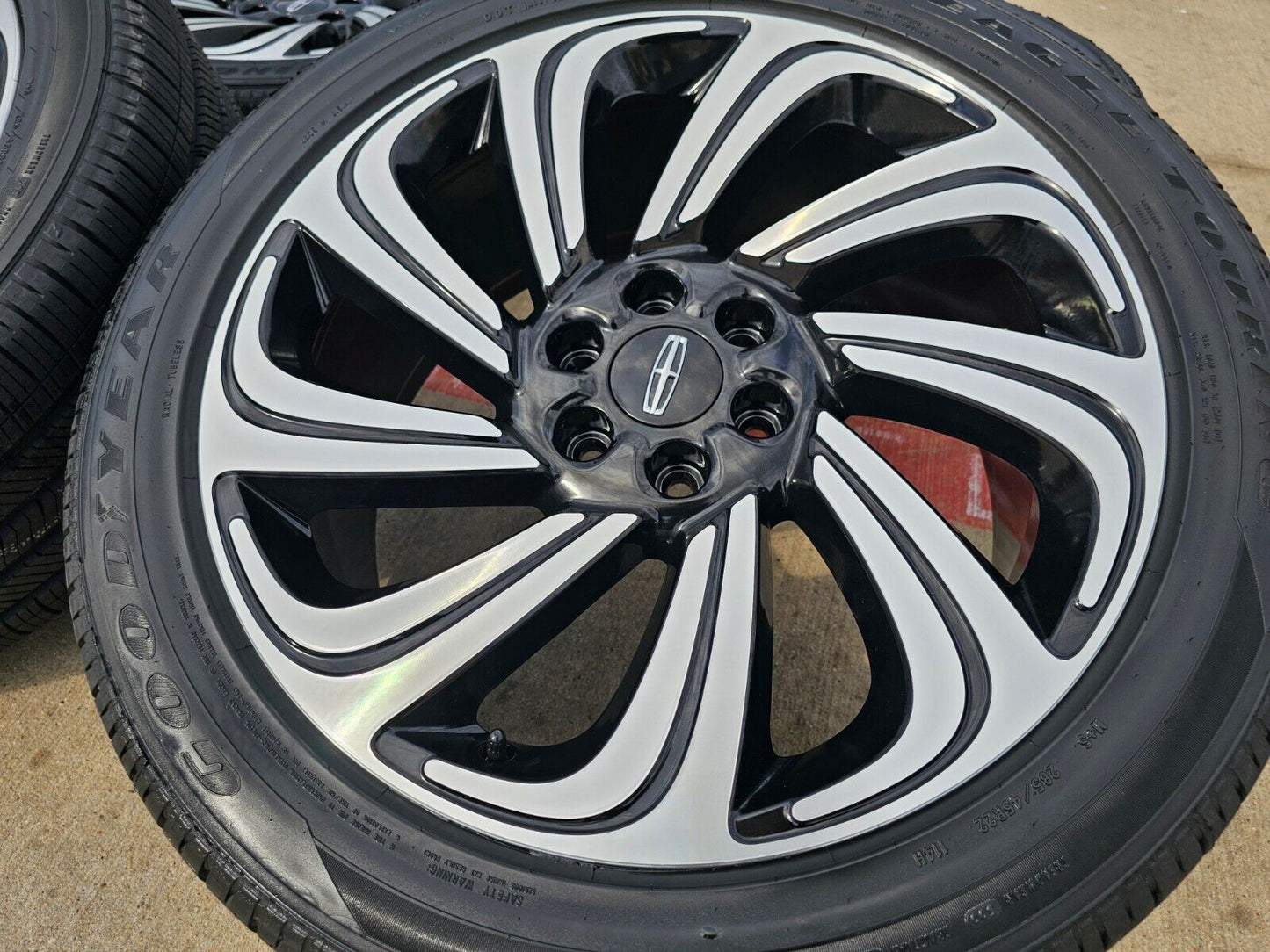 22" Lincoln Navigator OEM rims wheels Black Label tires 10497 2024 2025
