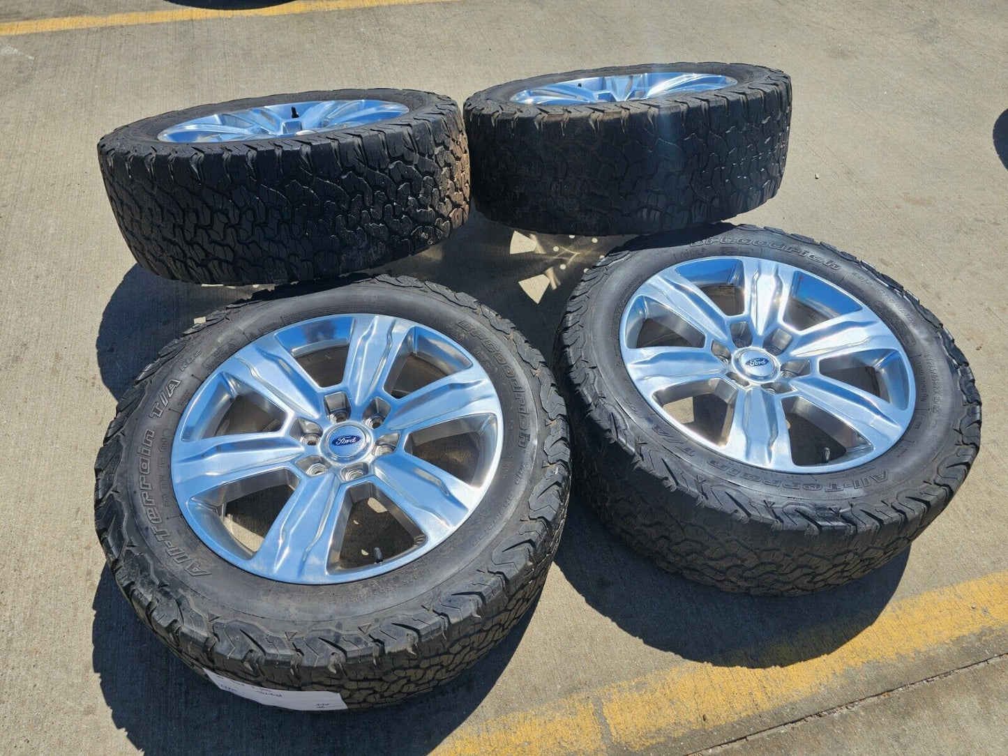 20" Ford F-150 Expedition OEM rims wheels polished 10004 tires BFG KO2 A/T