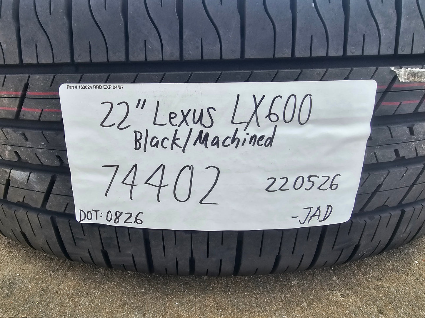 22" Lexus LX600 OEM wheels rims 74402 Toyota Tundra Sequoia 2025 2026 2027 NEW