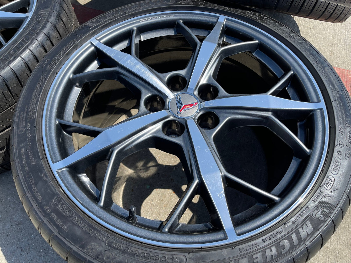 19" + 20" Chevy Corvette Z06 C8 OEM wheels rims 14011 14012 2023 2024 2025 NEW