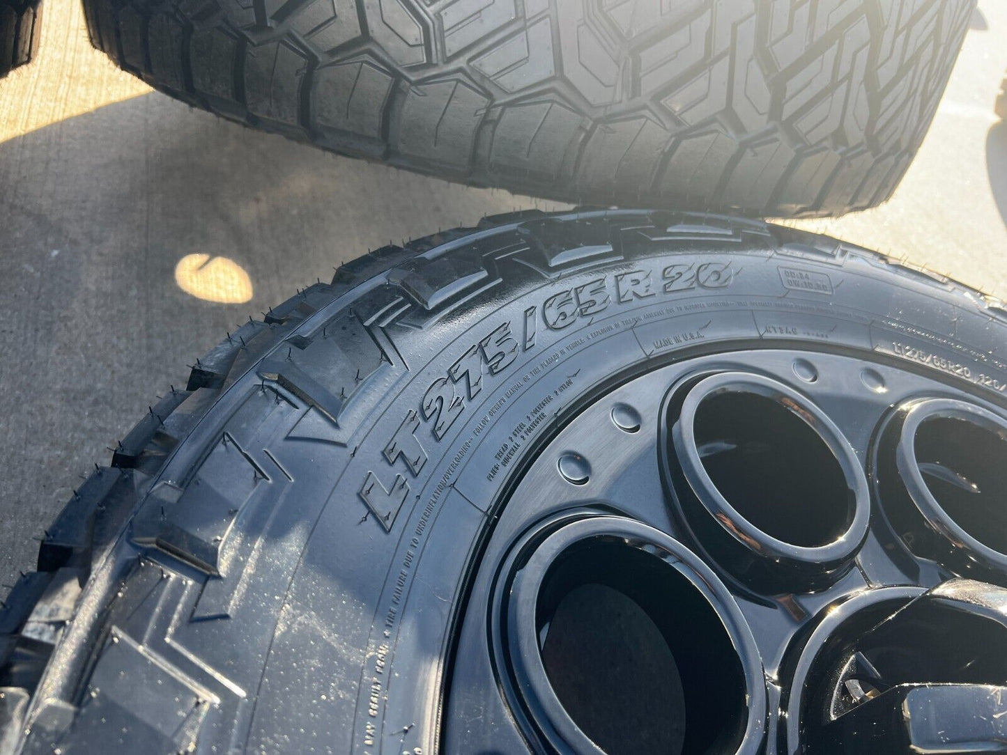 20" Ford F-250 F-350 OEM black TREMOR wheels rims 10299 A/T tires 2024 2025 NEW
