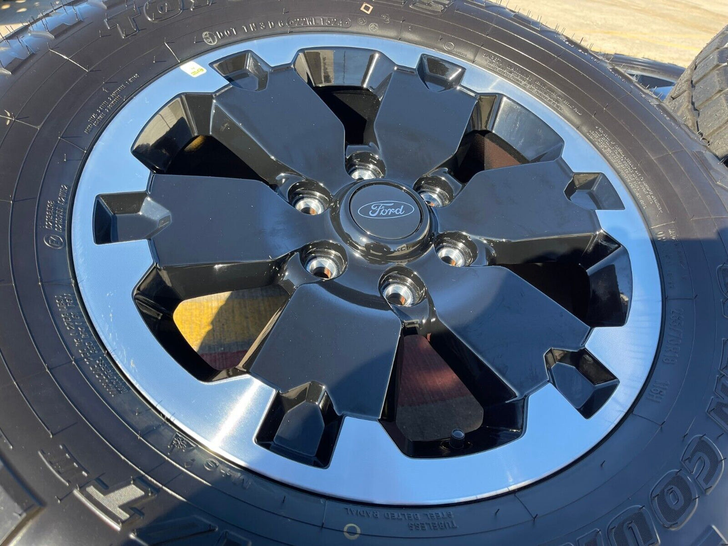 18" Ford Bronco BADLANDS OEM black wheels rims 10282 Ranger 2024 2025 TOYO NEW