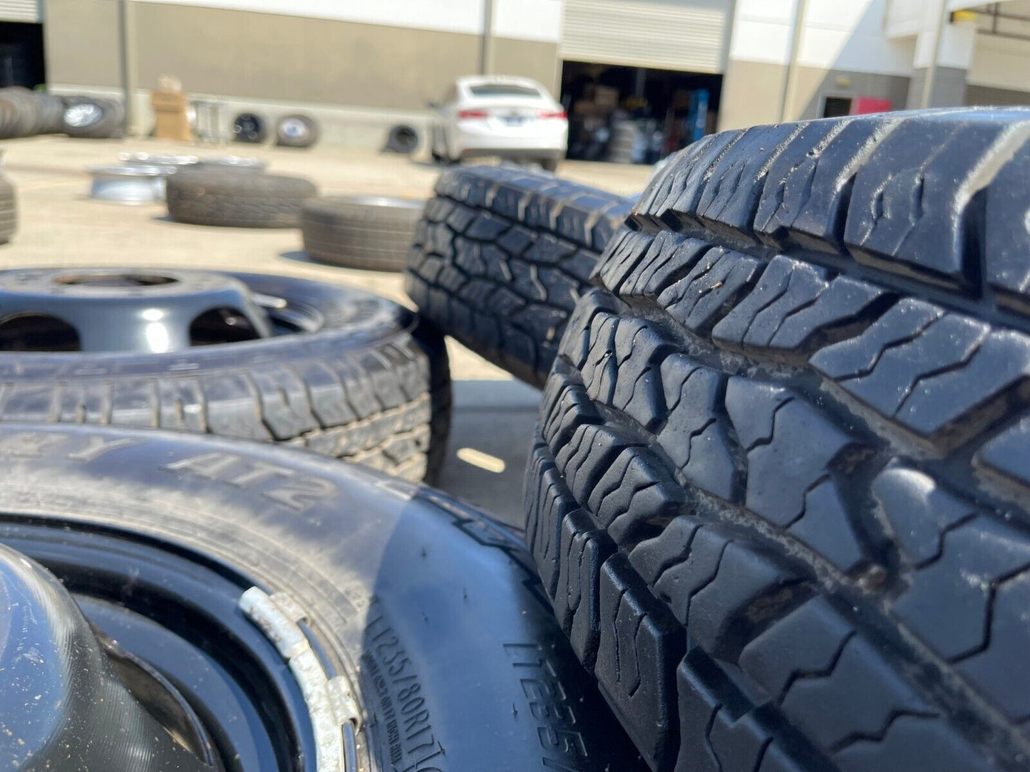 17" Dodge Ram 3500 Dually Laramie 8x200 wheels rims 2703 2704 OEM tires IRONMAN