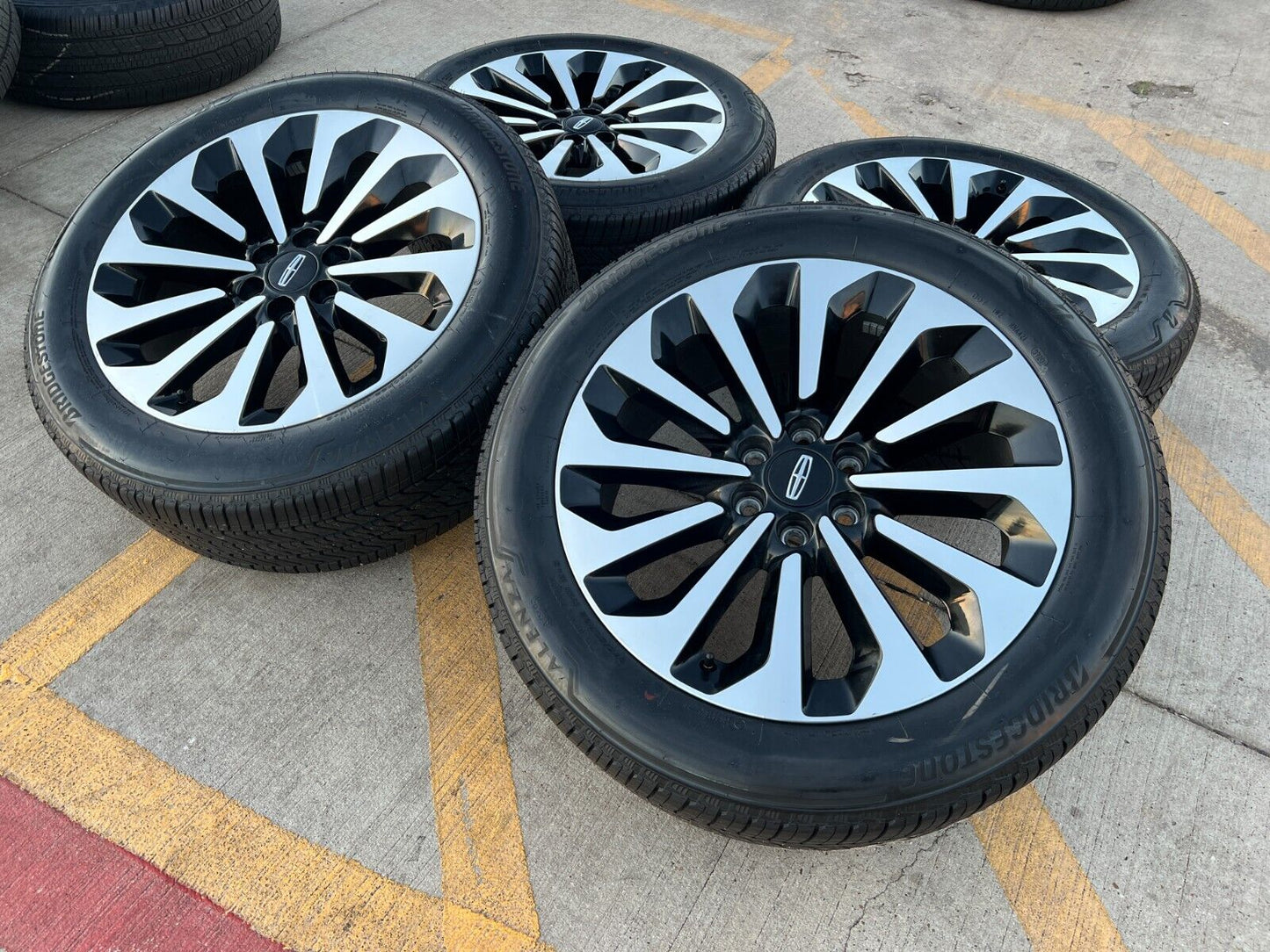 22" Lincoln Navigator L OEM black rims wheels 95385 10498 tires 2024 2025 NEW