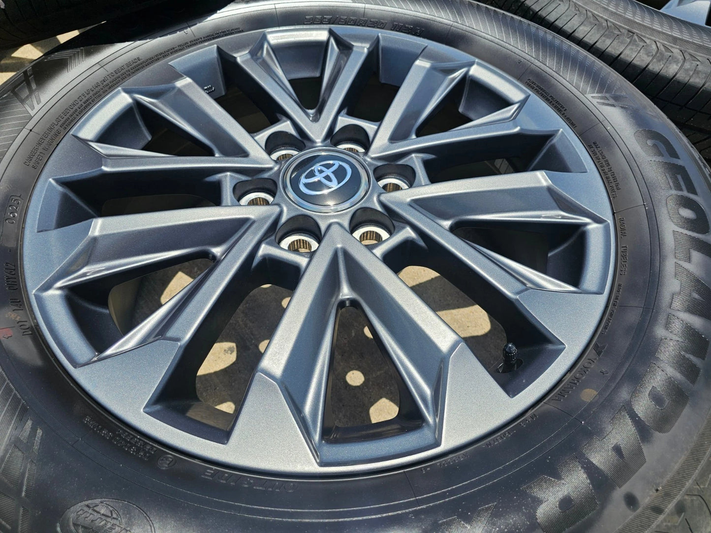 20" Toyota Land Cruiser OEM wheels rims Tundra Sequoia 2024 2025 2026