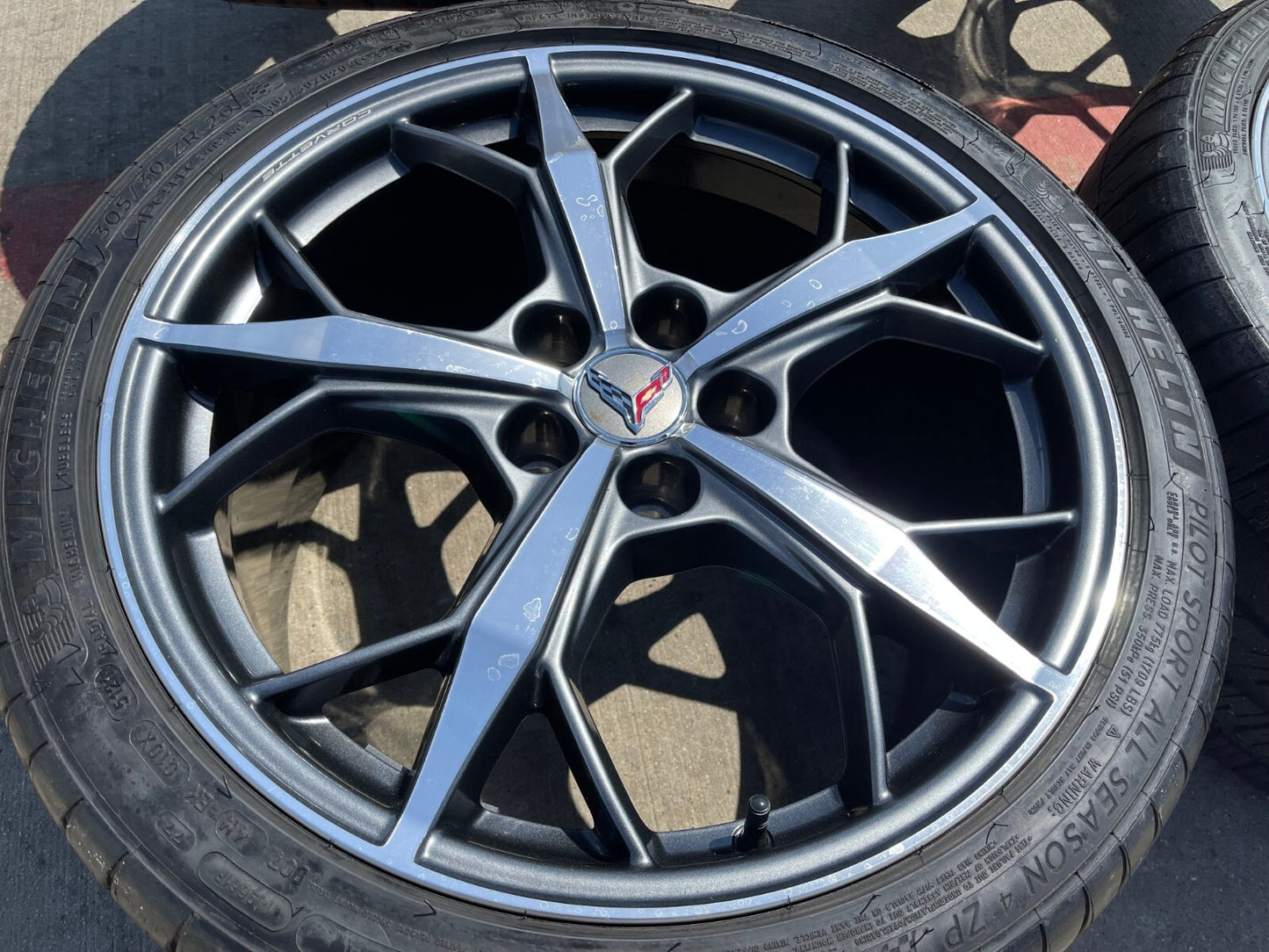 19" + 20" Chevy Corvette Z06 C8 OEM wheels rims 14011 14012 2023 2024 2025 NEW