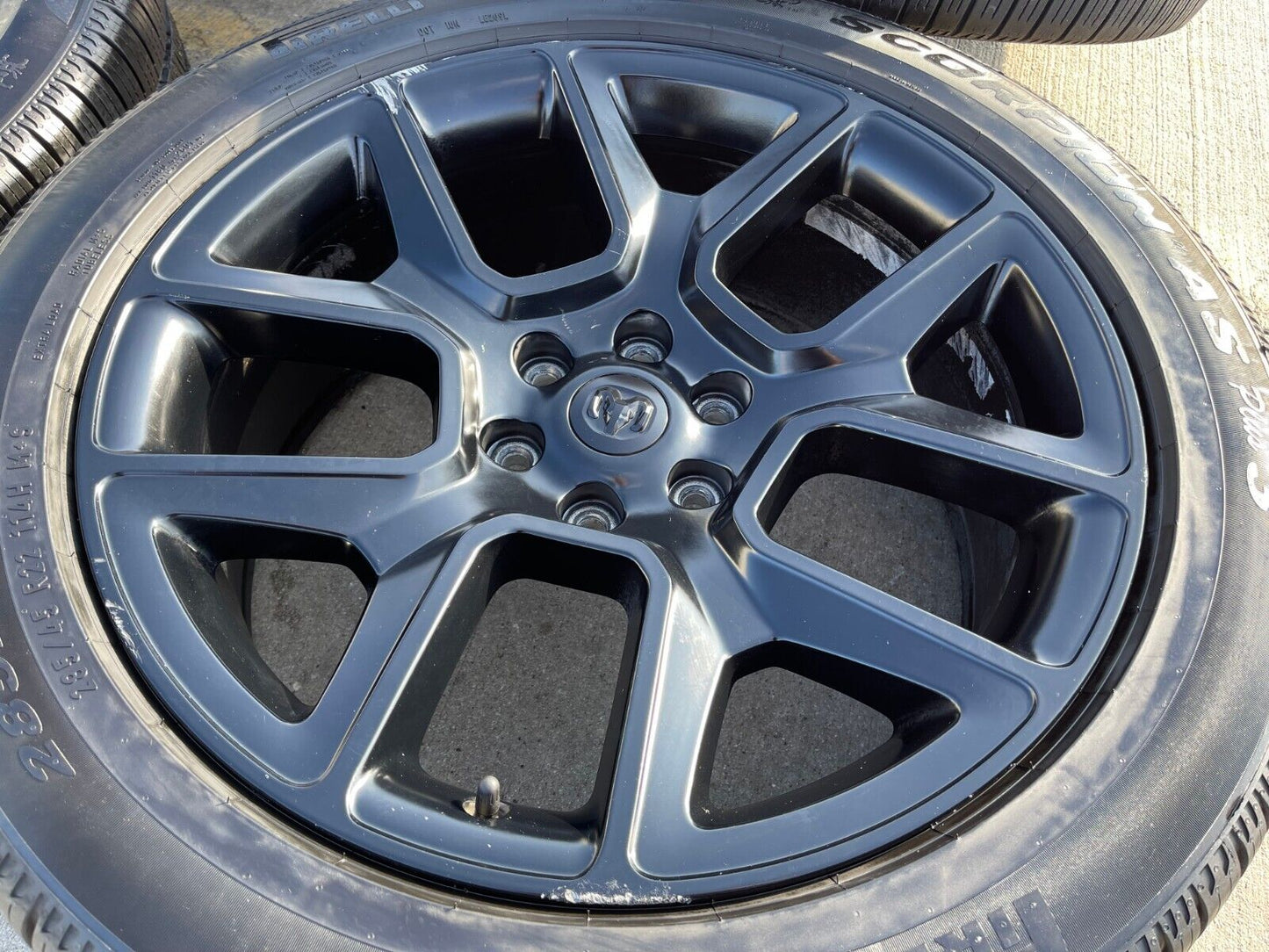 22" Dodge Ram 1500 OEM LIMITED Laramie wheels rims black 2725 2684 tires