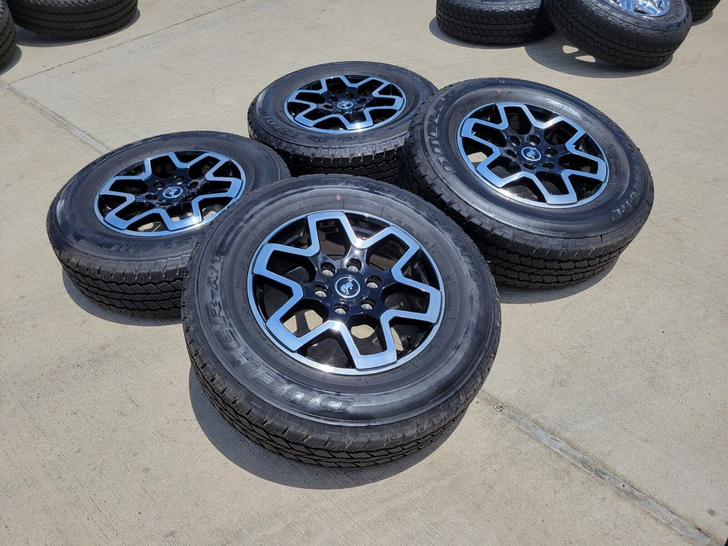 18" Ford Ranger Bronco wheels rims 95213 10389 black 2022 2023 2024 2025 NEW