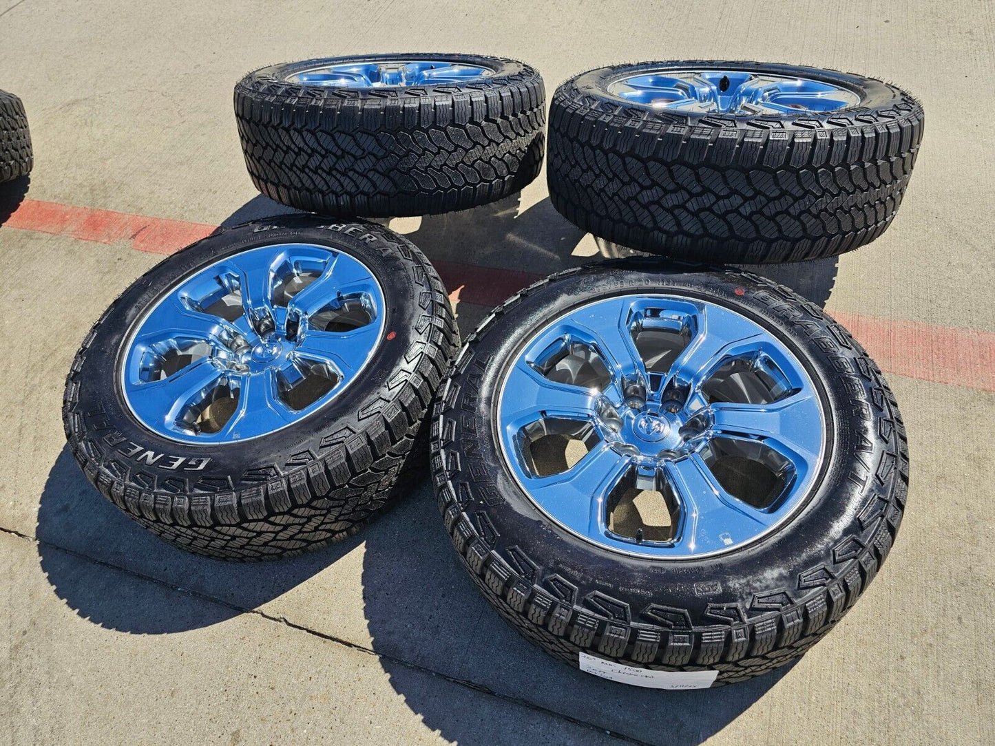 20" Dodge Ram 1500 OEM Laramie CHROME 2679 wheels rims tires 2023 2024 2025 NEW