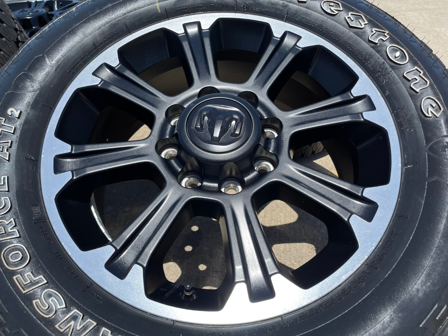 20" Dodge Ram 2500 3500 LARAMIE OEM wheels rims A/T tires 2025 2026 NEW