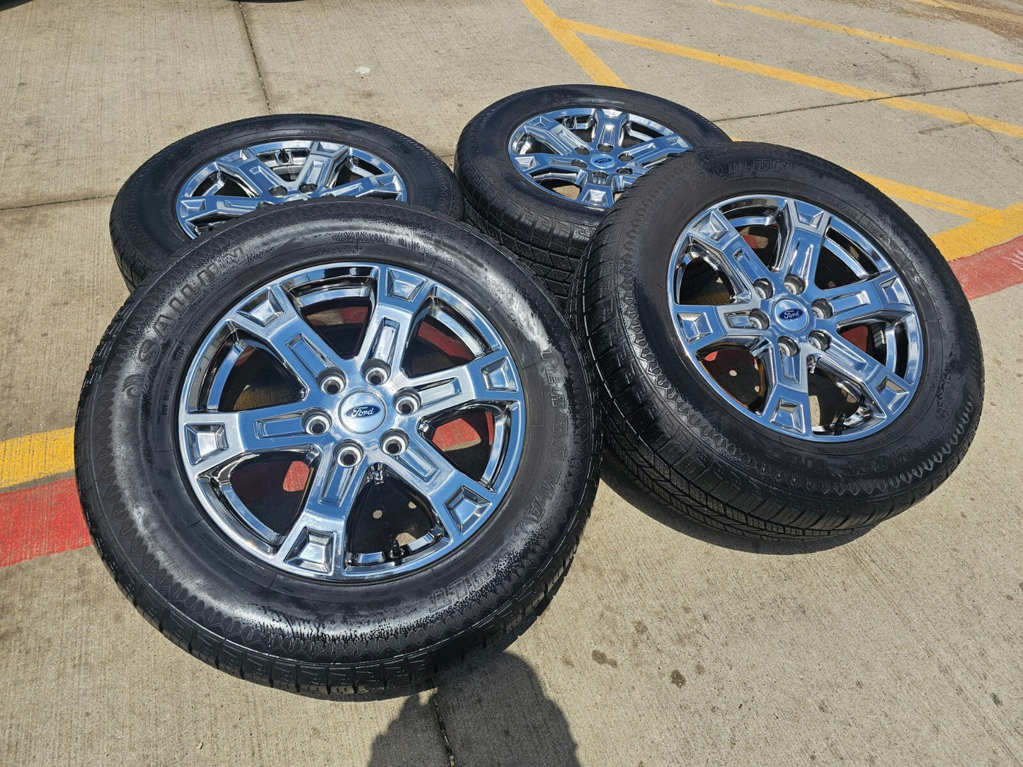 18" Ford F-150 Expedition OEM chrome rims wheels tires 2023 2024 2025