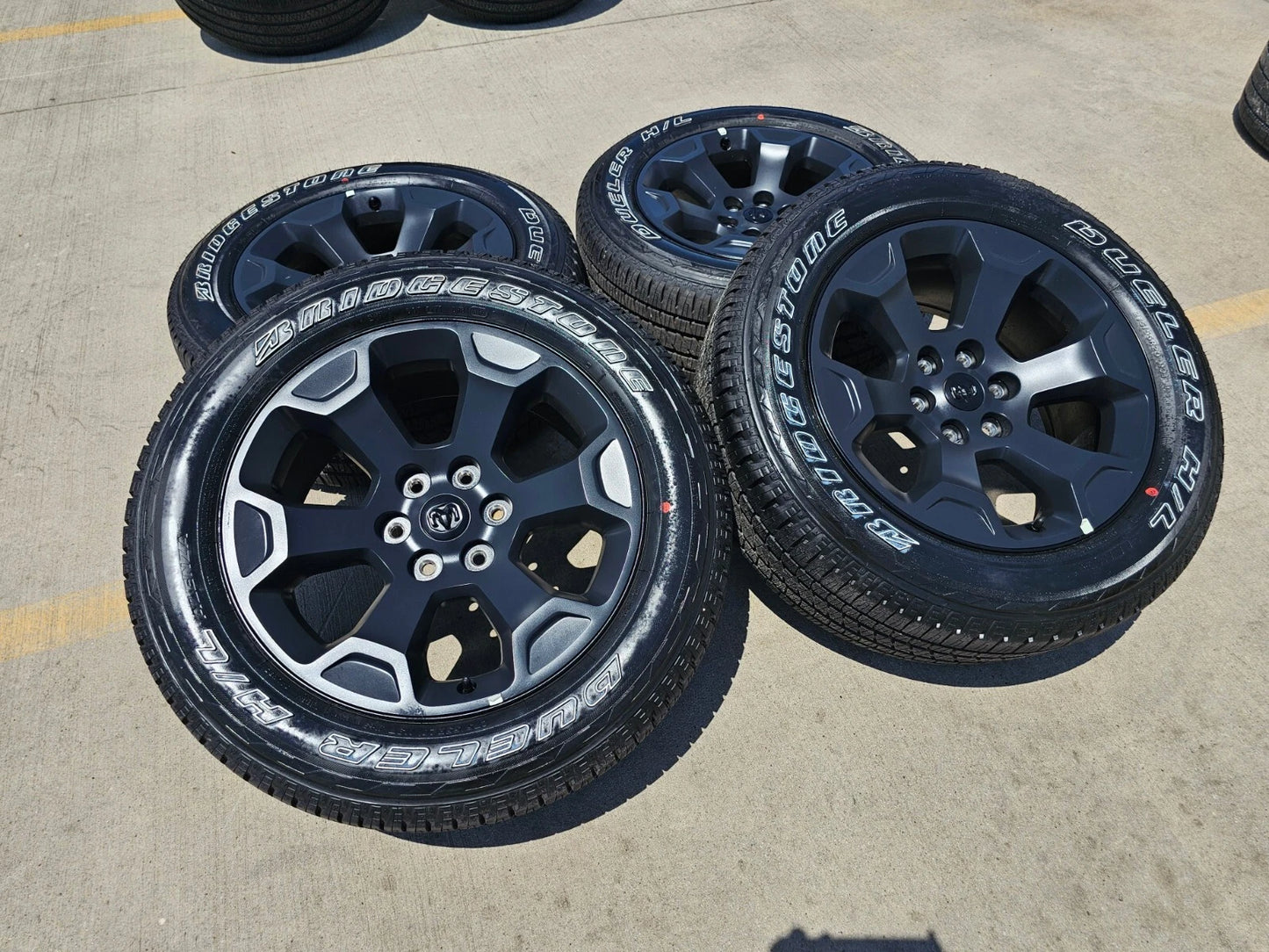 20" Dodge Ram 1500 OEM Laramie Black 2680 wheels rims tires 2024 2025 2026 NEW