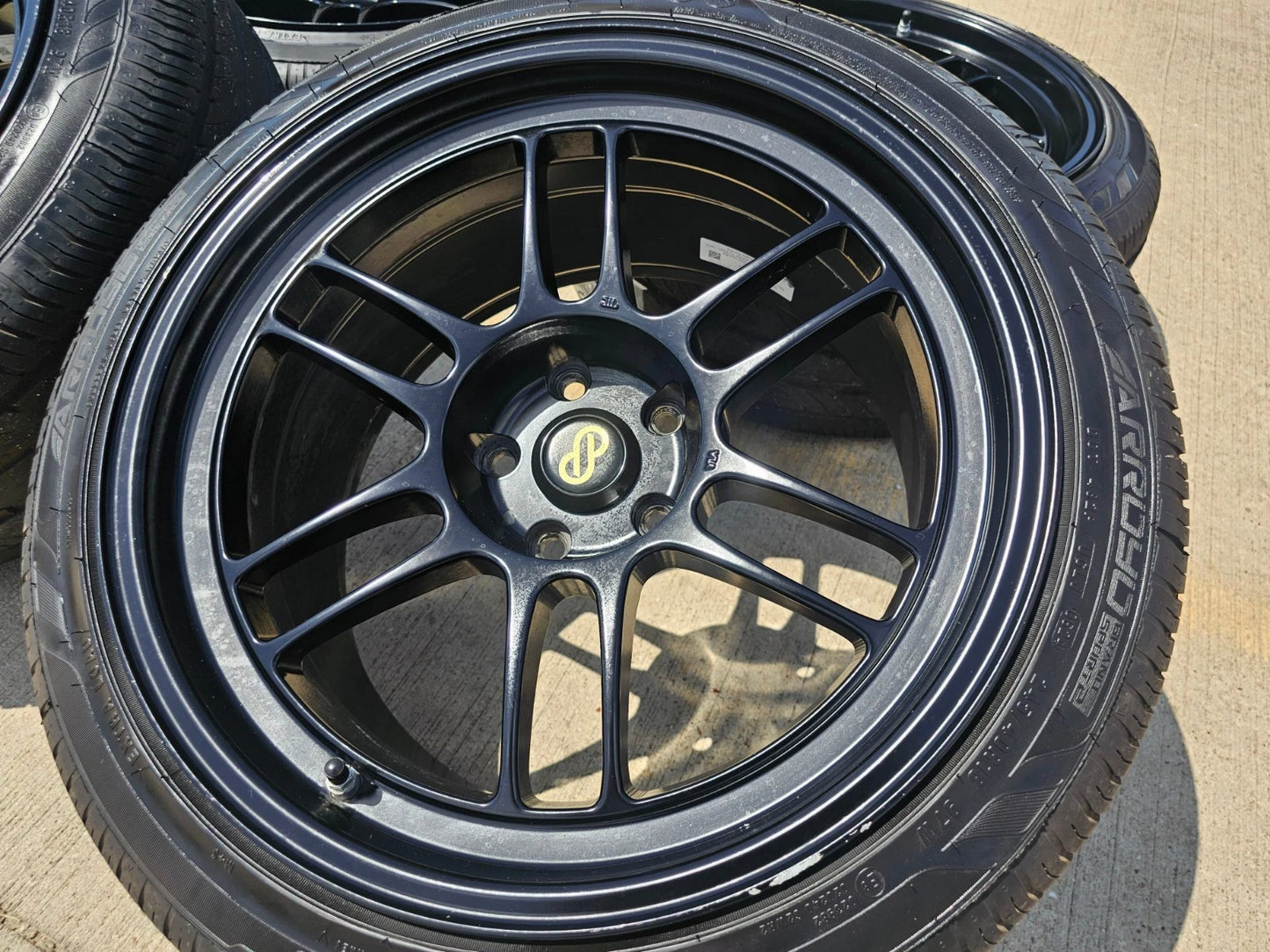 18x9.5 18" Enkei 3798956538BK RPF1 5x114.3 5x4.5 +15 Black Camry IS300 Mustang
