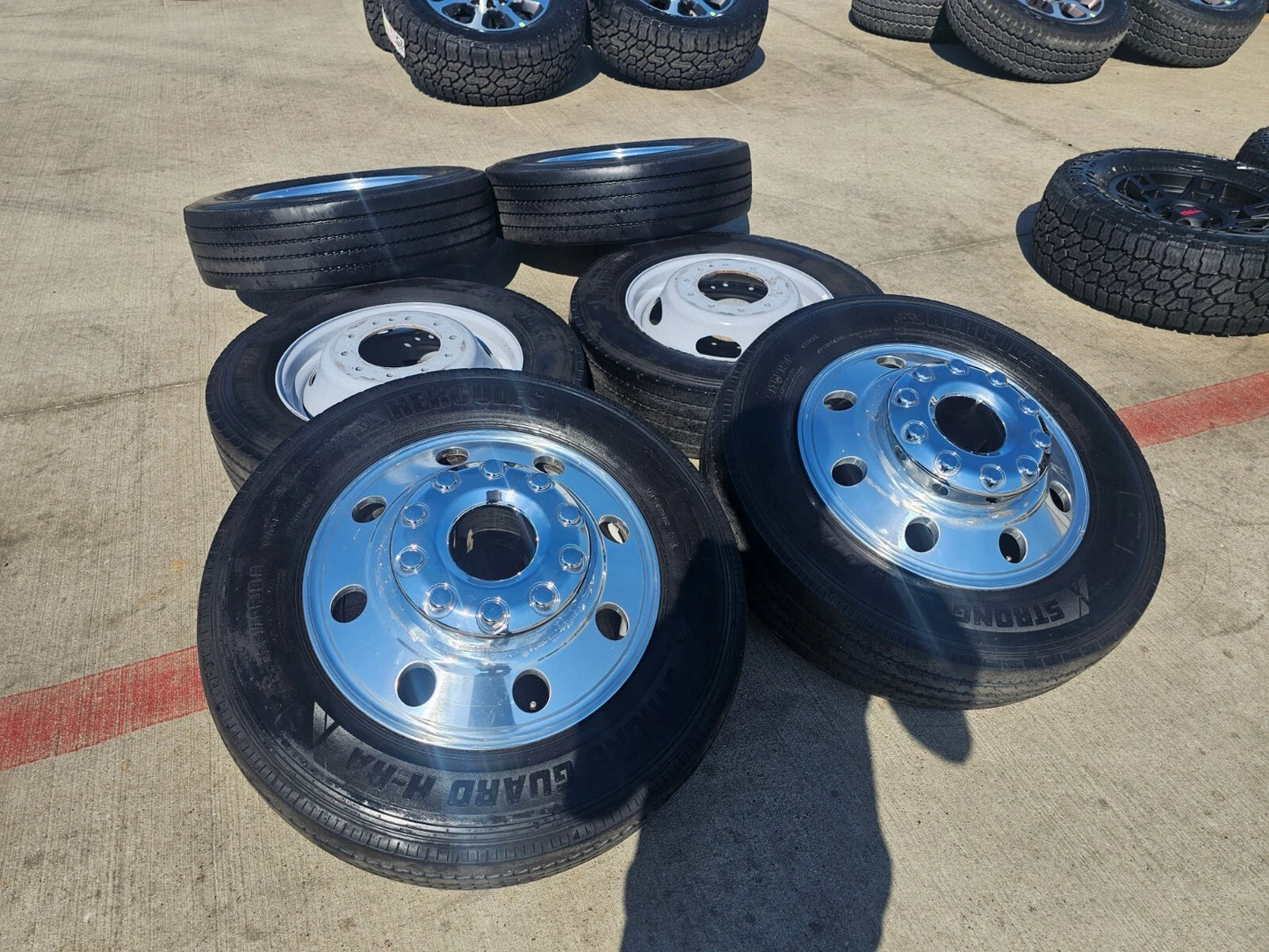 19.5" Ford F-450 Dually F-550 rims wheels RAM 4500 10x225 OEM tires HERCULES