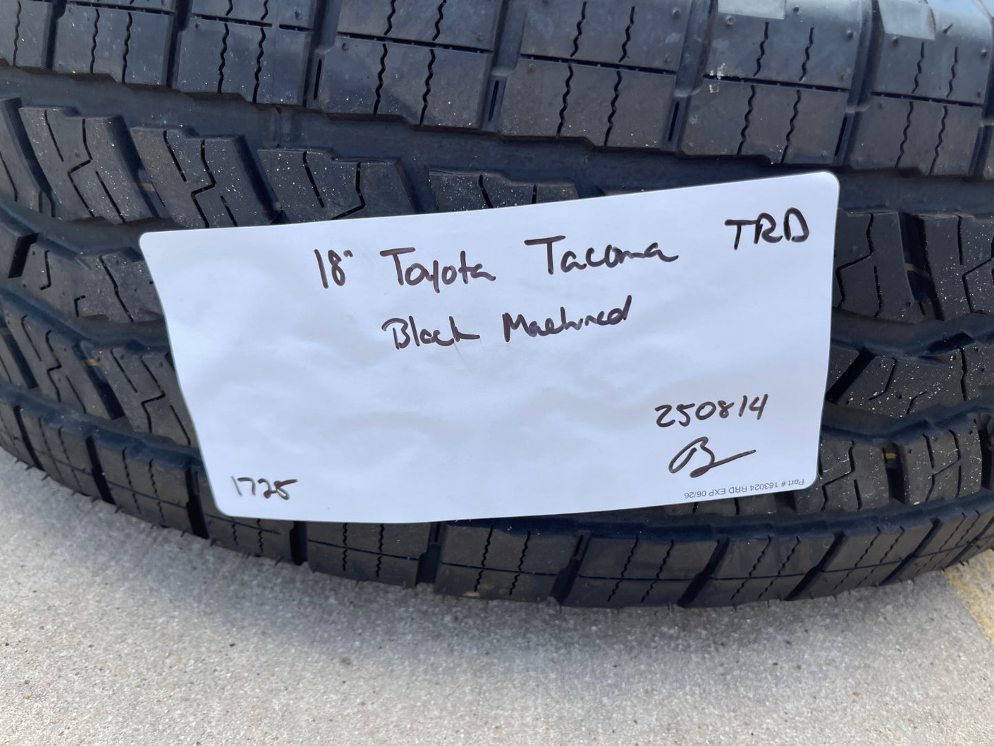 18" Toyota Tacoma 4Runner TRD OEM wheels rims tires 2024 2025 2026 NEW
