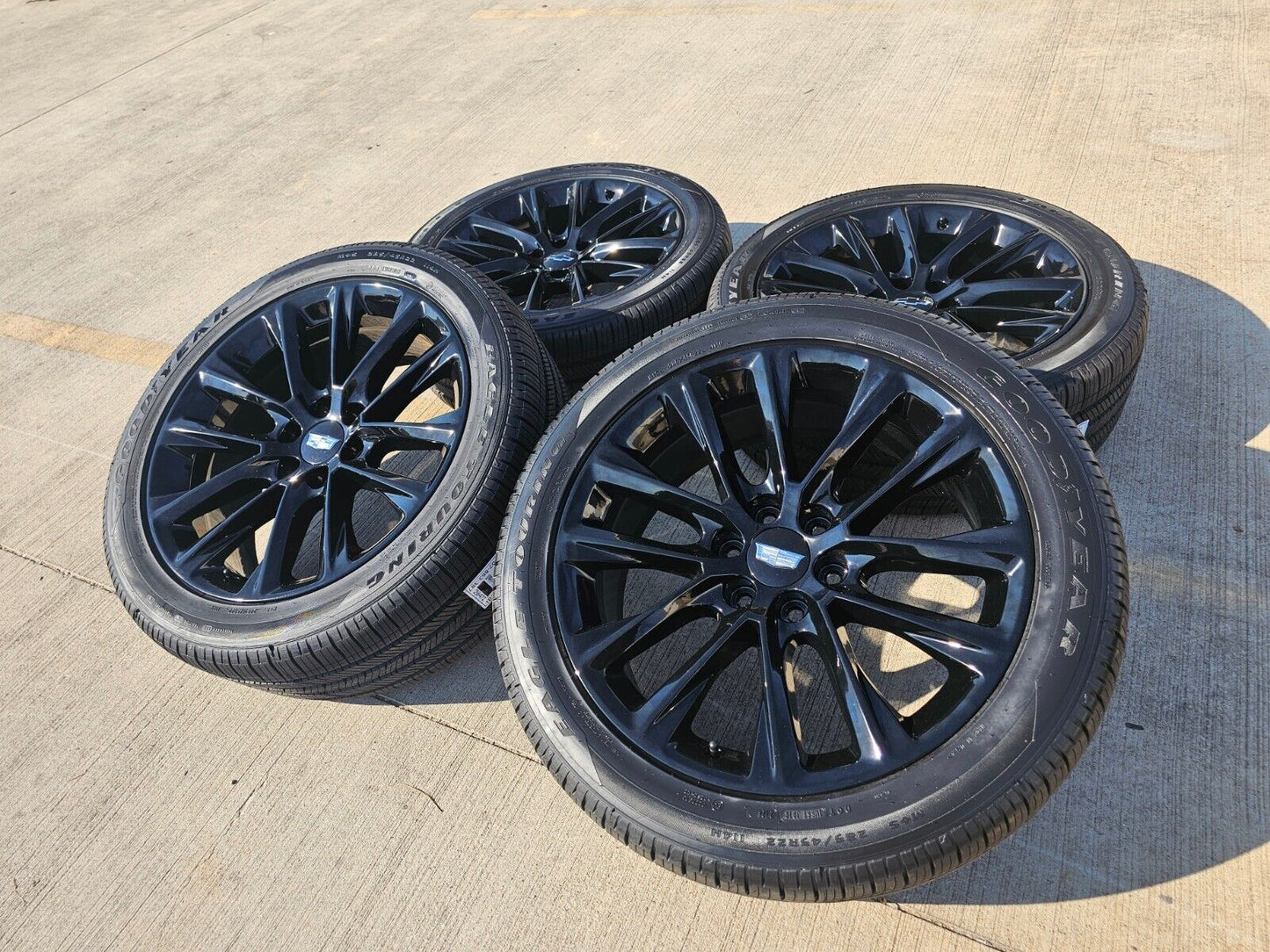 22" Cadillac Escalade black OEM 4804 wheels rims Chevy GMC tires NEW