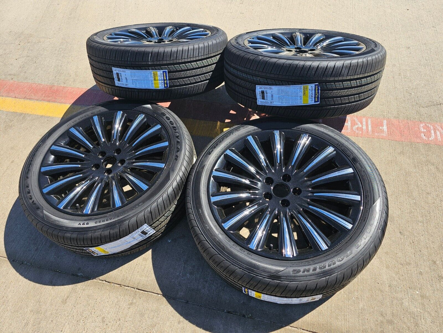 20" Lincoln MKS 3929 OEM rims wheels tires 2011 2012 2013 2014 2015 2016 NEW