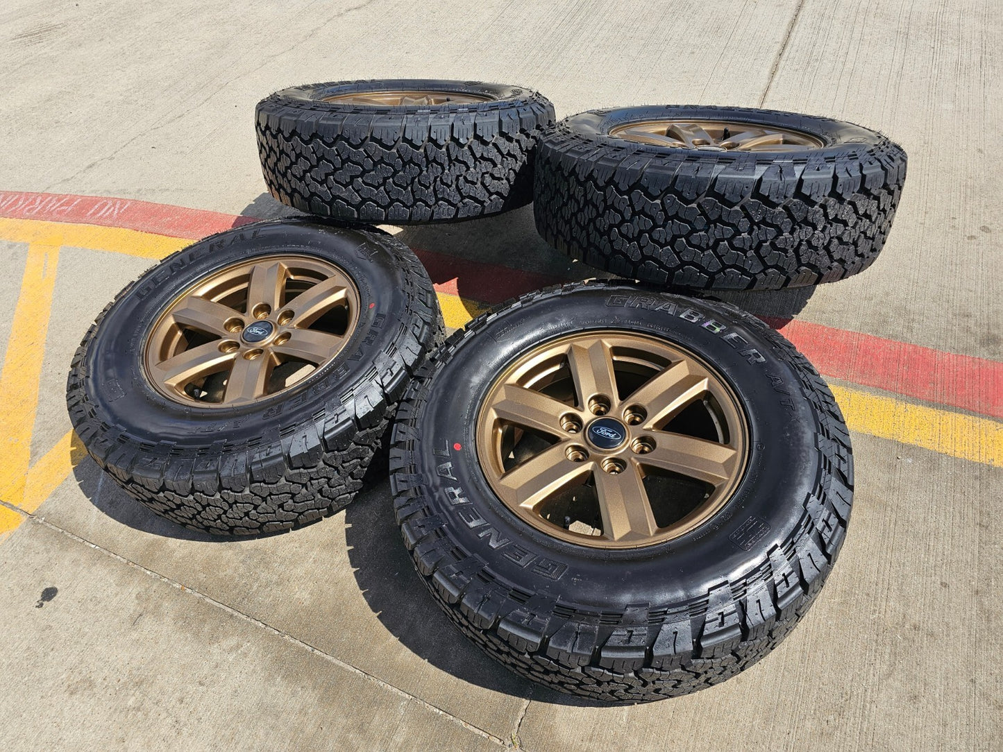 17" Ford F-150 OEM BRONZE Tremor rims wheels tires 10339 A/T 2024 2025 NEW