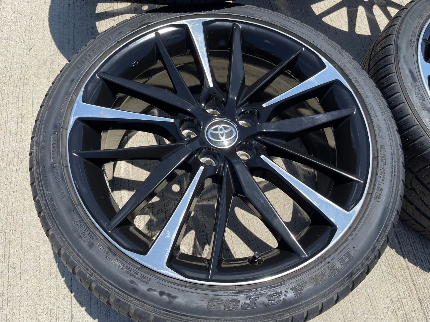 19" Toyota Camry OEM TRD black wheels rims 75222 Avalon Lexus