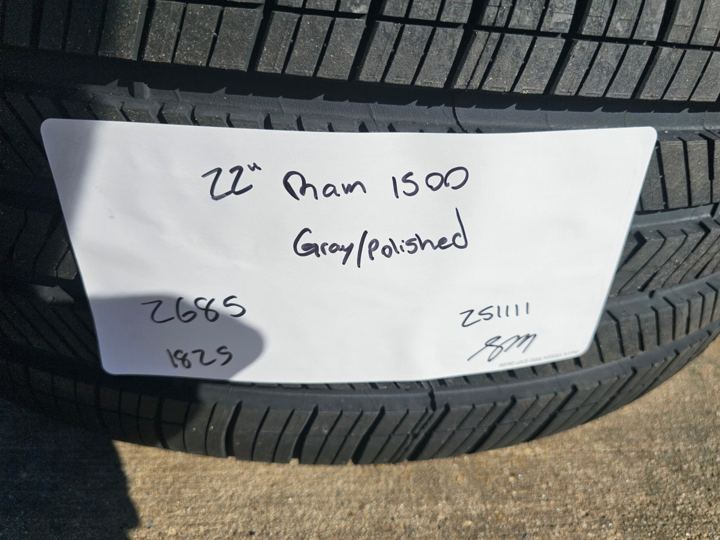 22" Dodge Ram 1500 OEM Laramie rims wheels tires 2685 GOODYEAR NEW