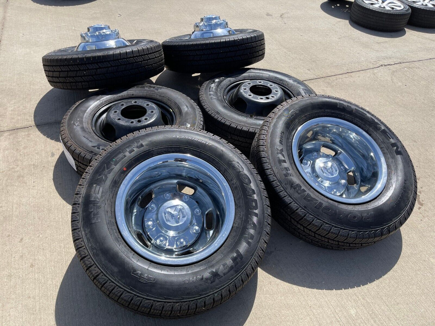 17" Dodge Ram 3500 Dually Laramie 8x200 wheels rims 2703 2704 OEM 2024 2025 NEW
