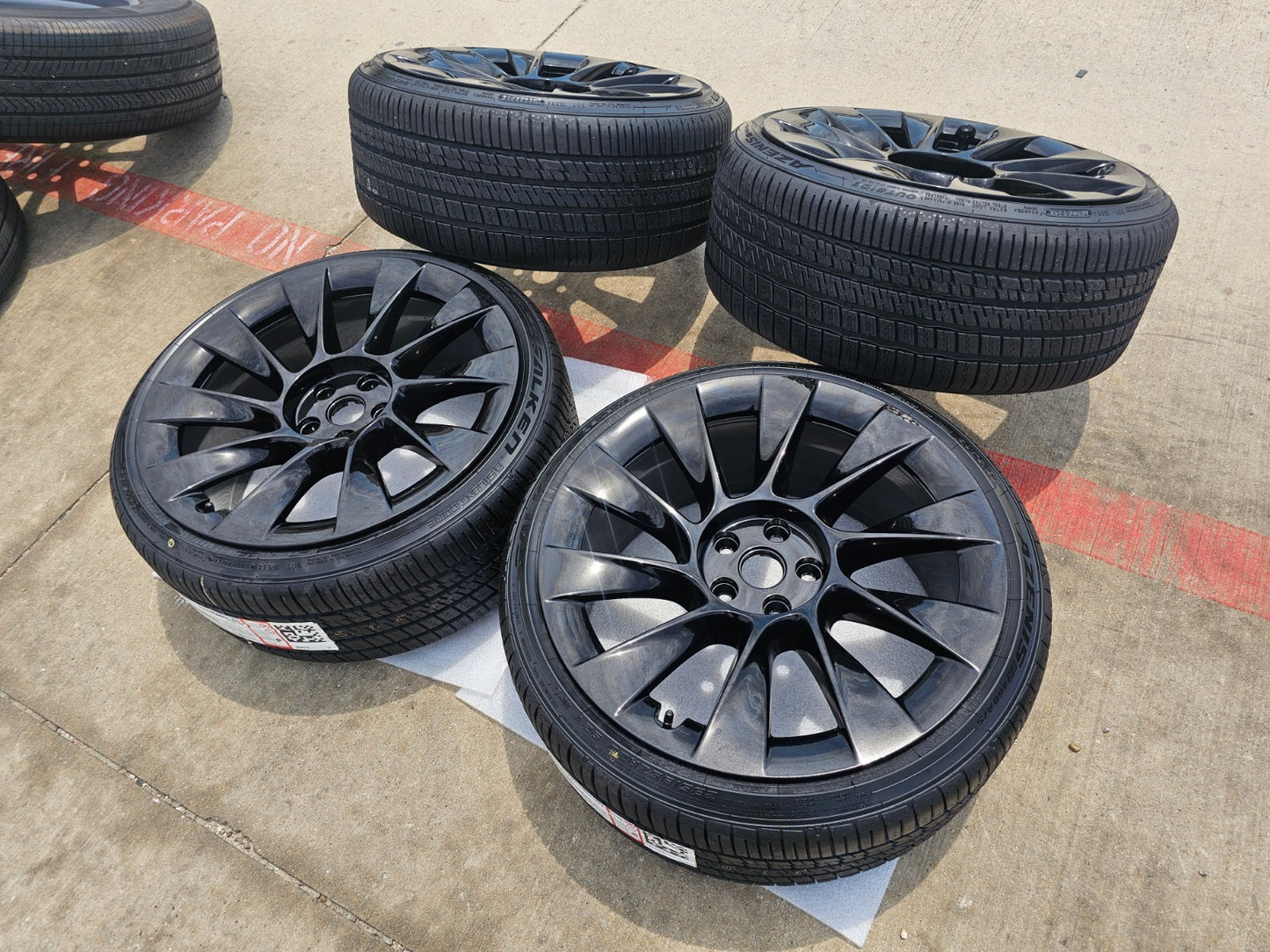 20" Tesla Model 3 OEM Uberturbine wheels rims tires 2021 2022 2023 2024 2025 NEW
