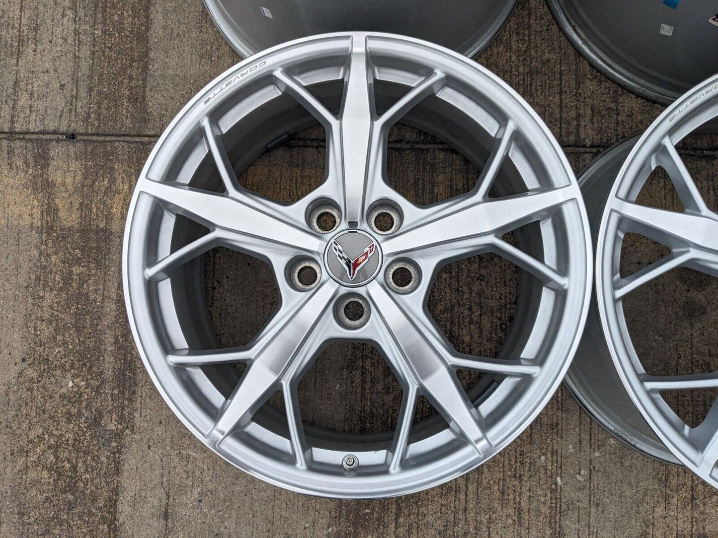 19" + 20" Chevy Corvette C8 OEM rims 14011 14012 2022 2023 2024 2025 NEW