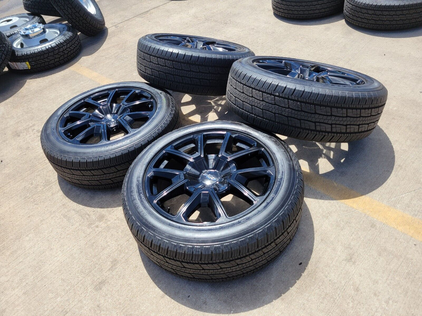 22" Chevy Tahoe Suburban RST OEM 14035 black wheels rims Silverado NEW