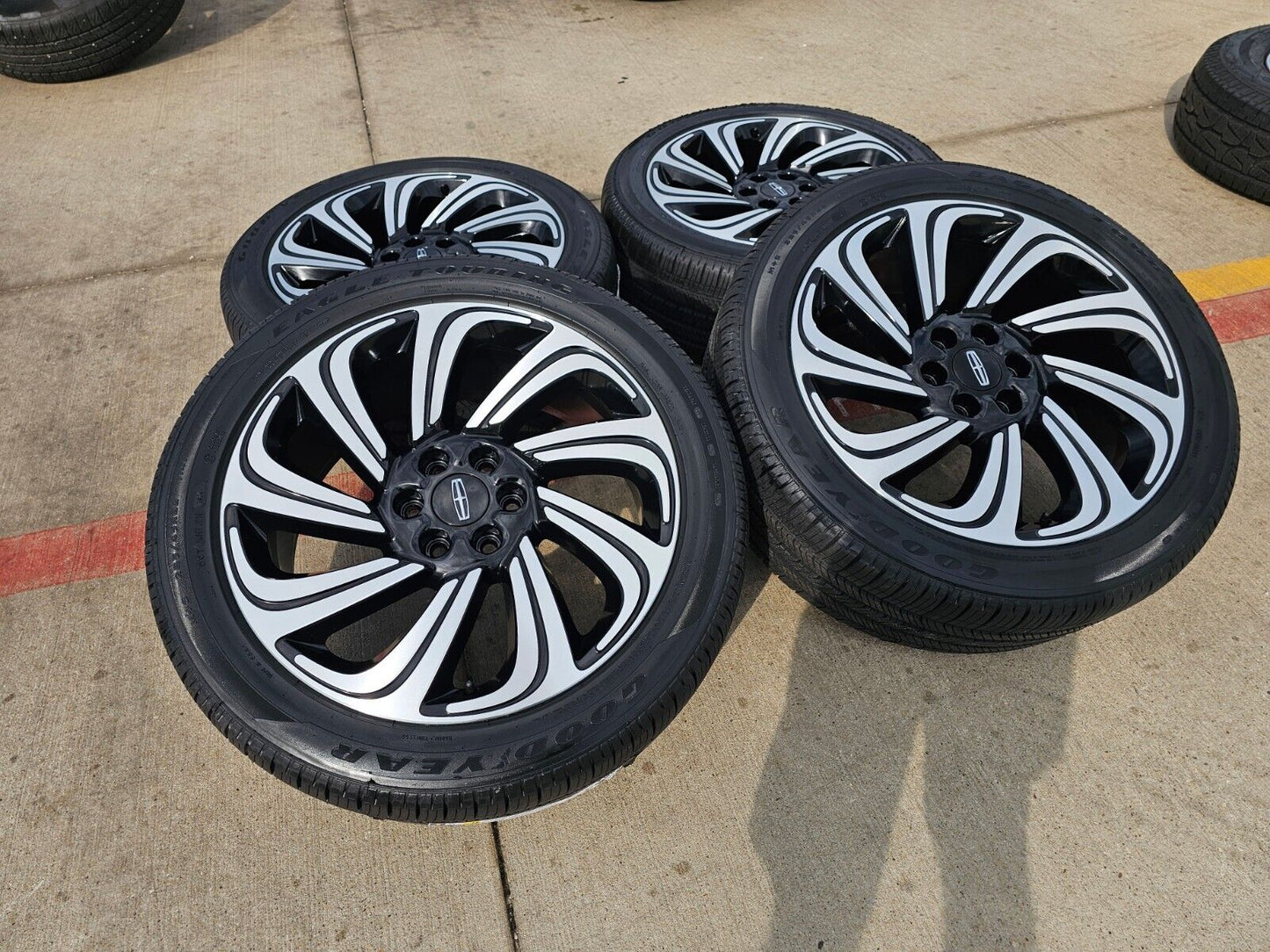 22" Lincoln Navigator OEM rims wheels Black Label tires 10497 2024 2025