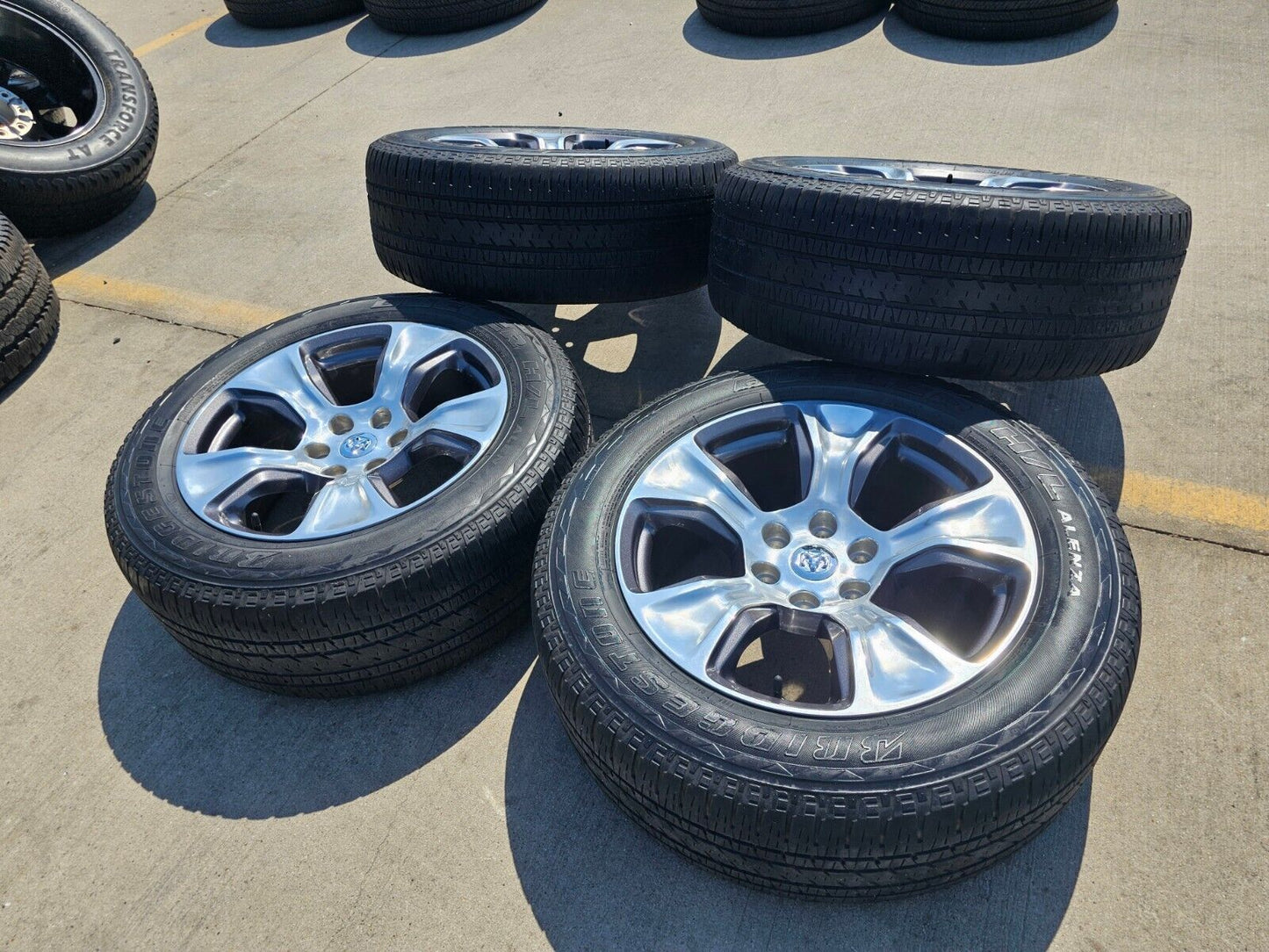 20" Dodge Ram 1500 OEM Laramie wheels rims 2674 tires 2021 2022 2023 2024 2025