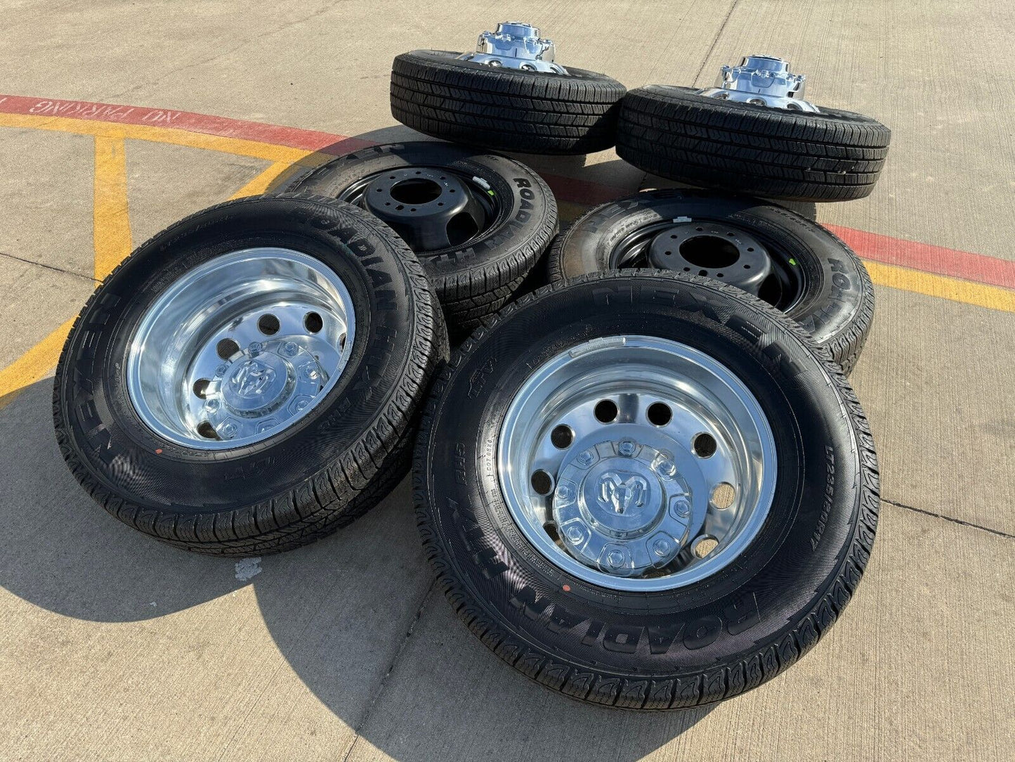 17" Dodge Ram 3500 Dually Laramie 8x200 wheels rims 2701 2702 OEM 2024 2025 NEW