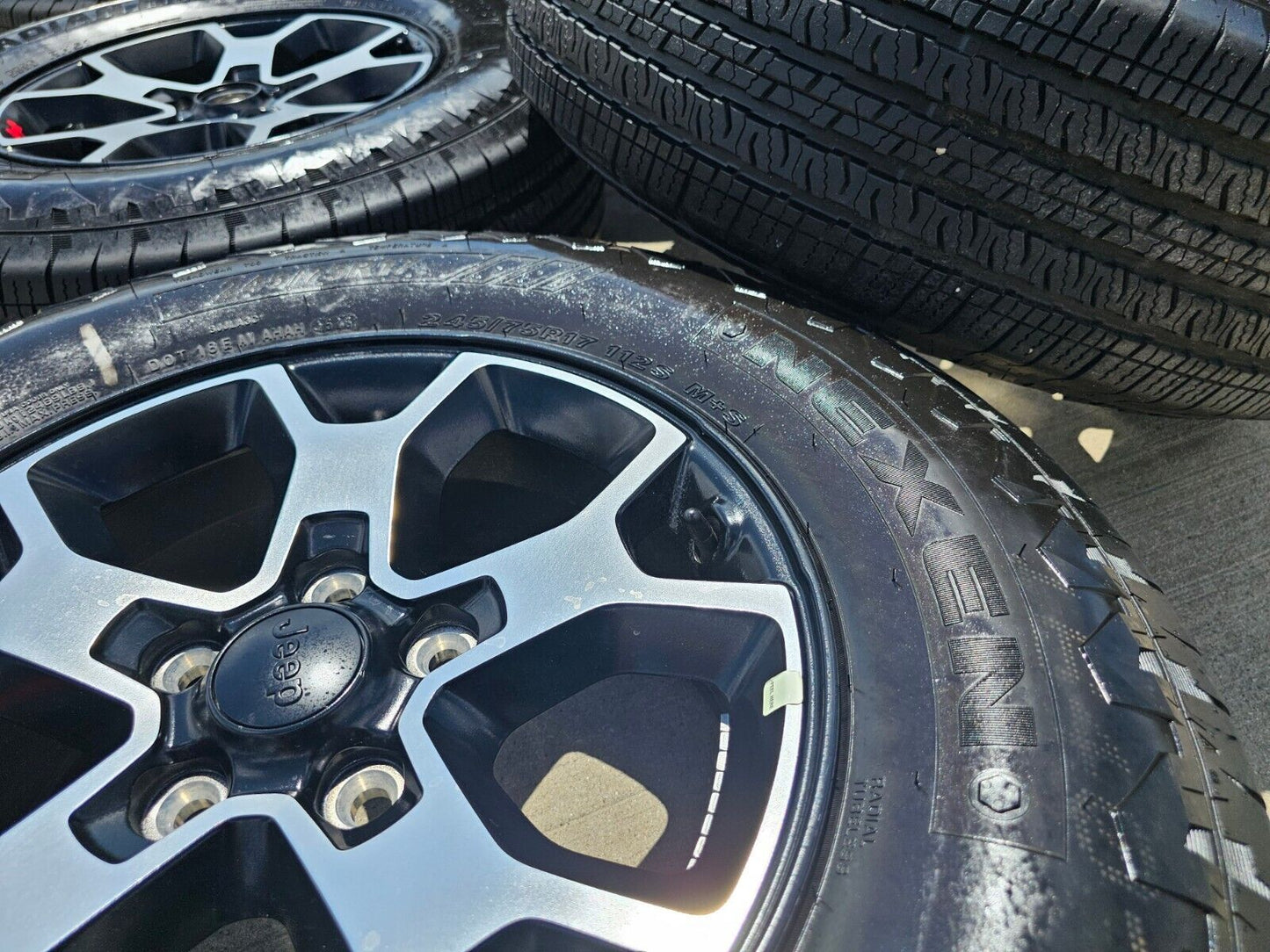 17" Jeep Wrangler Rubicon OEM 9218 wheels rims Gladiator NEXEN NEW