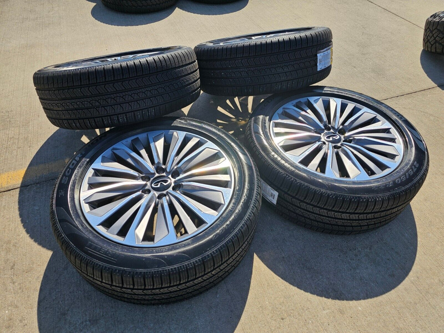 22" Infiniti QX80 QX56 Nissan Titan Armada OEM wheels rims tires 2024 2025 NEW
