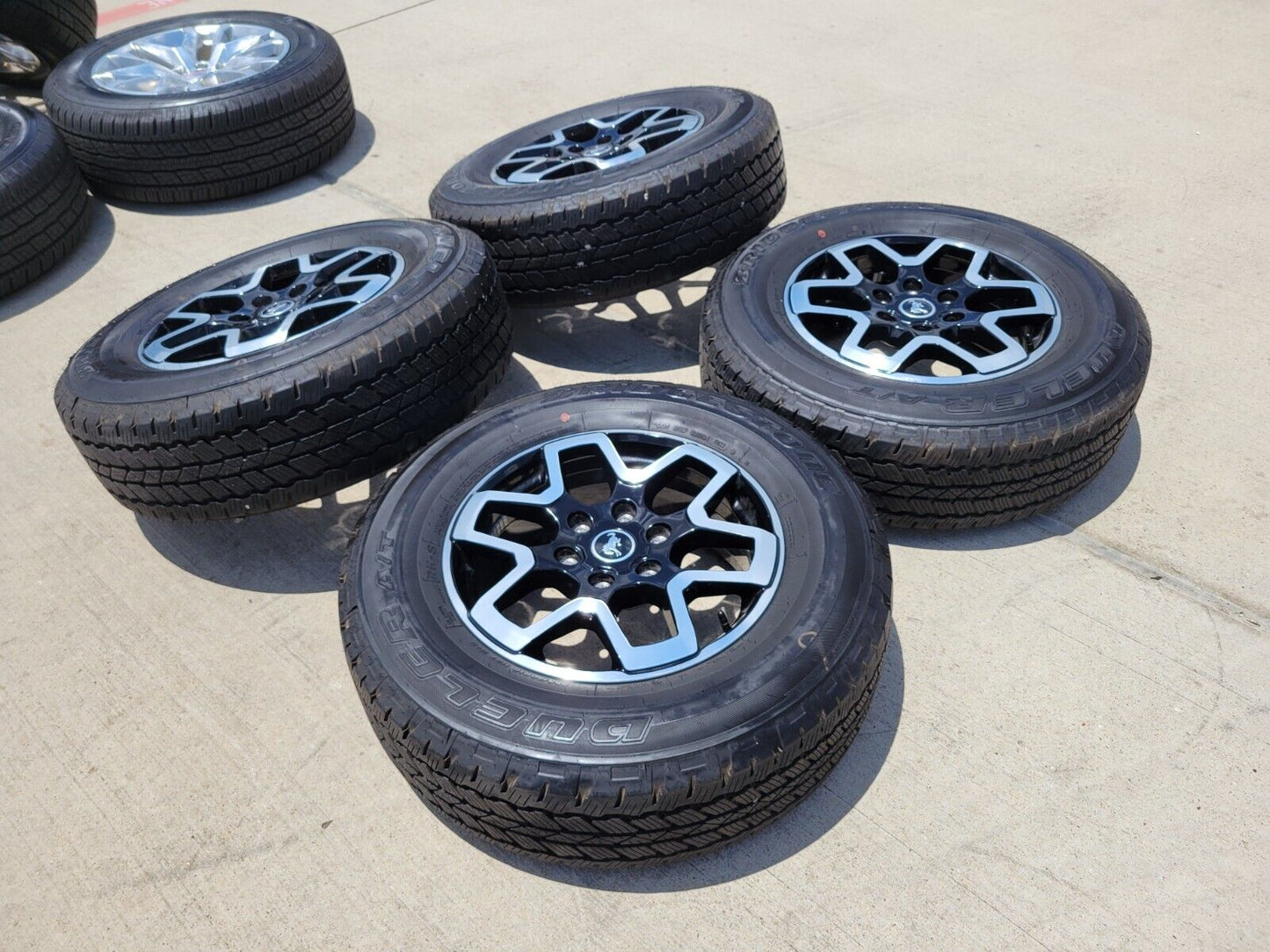 18" Ford Ranger Bronco wheels rims 95213 10389 black 2022 2023 2024 2025 NEW