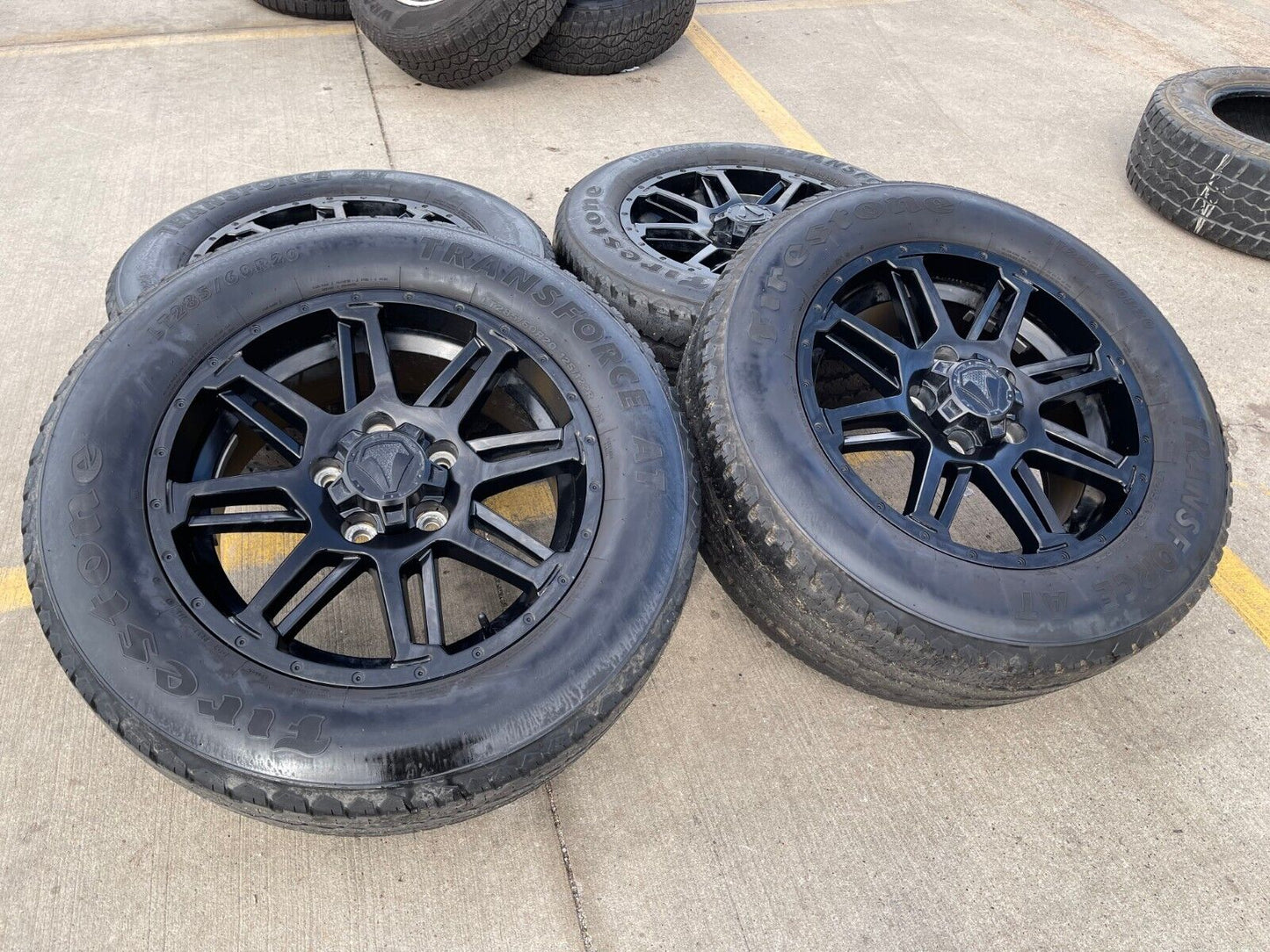 20" Toyota Tundra TSS TRD T Force OEM black wheels rims 5x150 tires