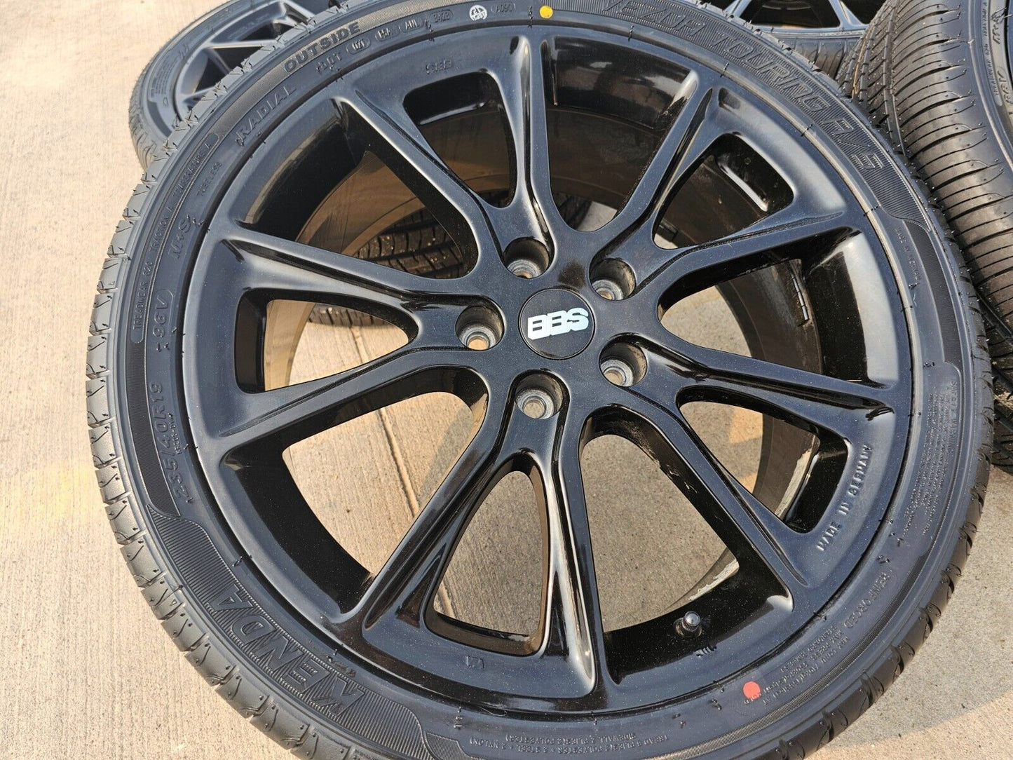 19x7.5 BBS Mozzo STX aftermarket wheels rims tires 5x4.5 Camry Accord